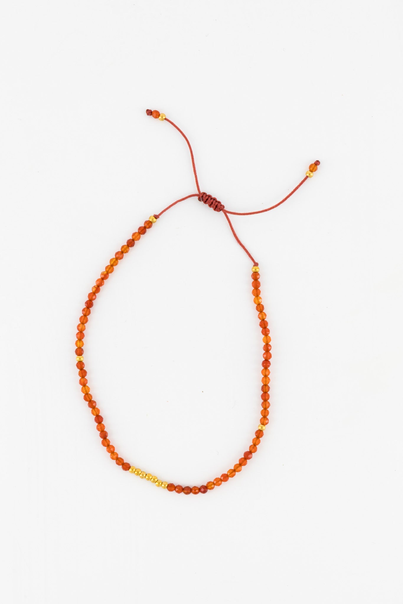 Friend Bracelet - Orange and Gold
