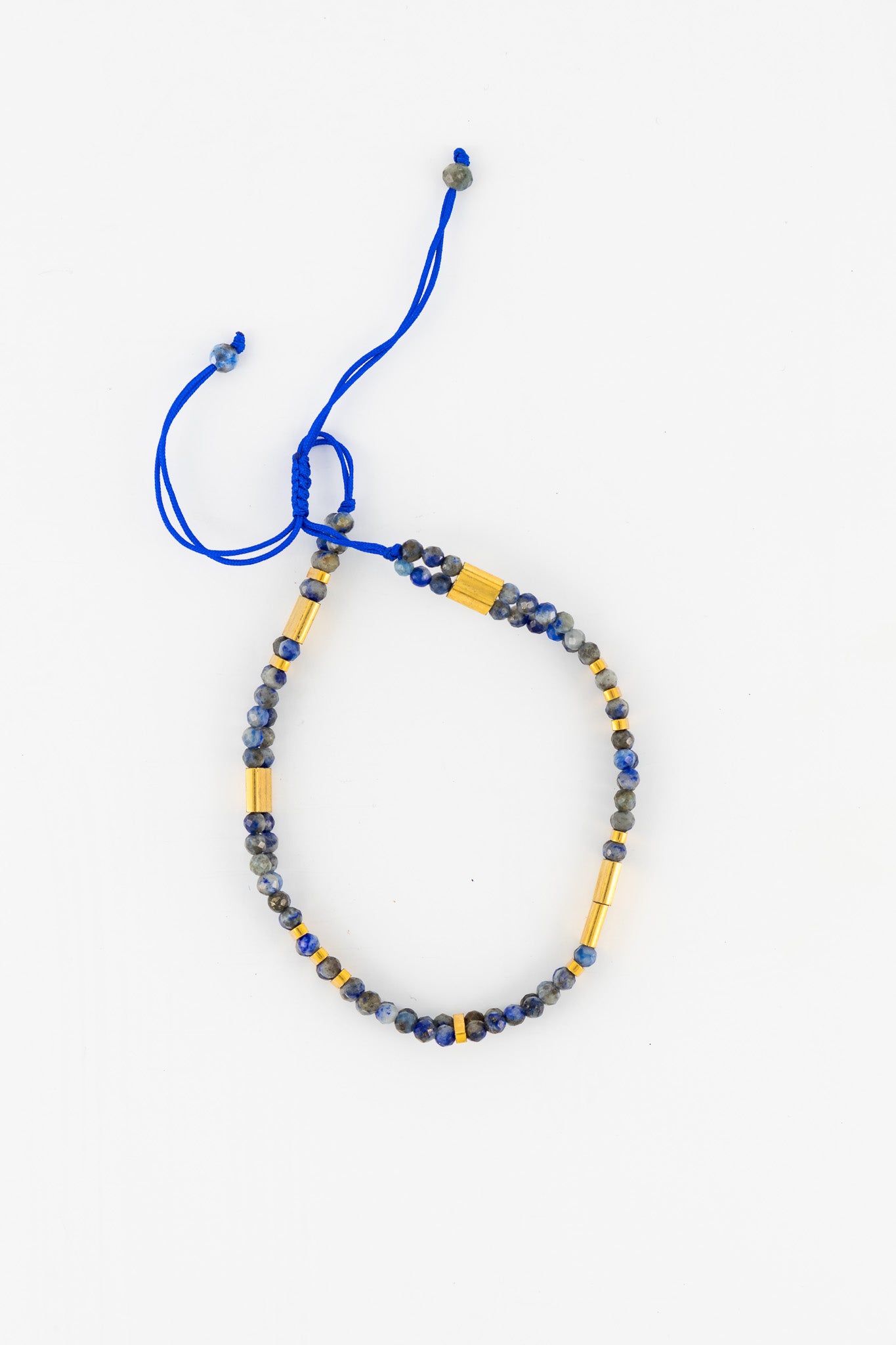 Beaded Cuff Bracelet - Lapis