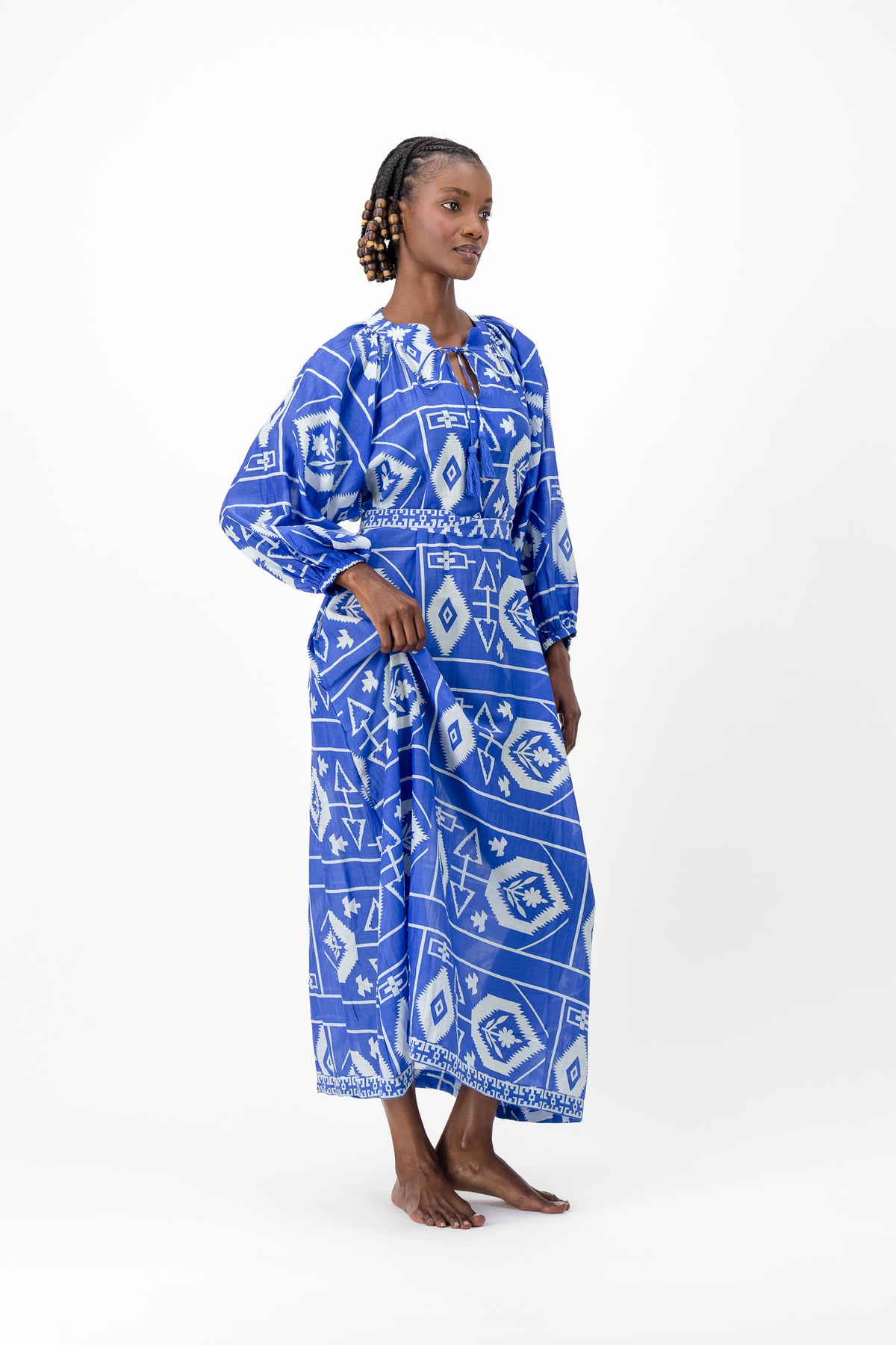 Samantha Dress - Aztec Blue