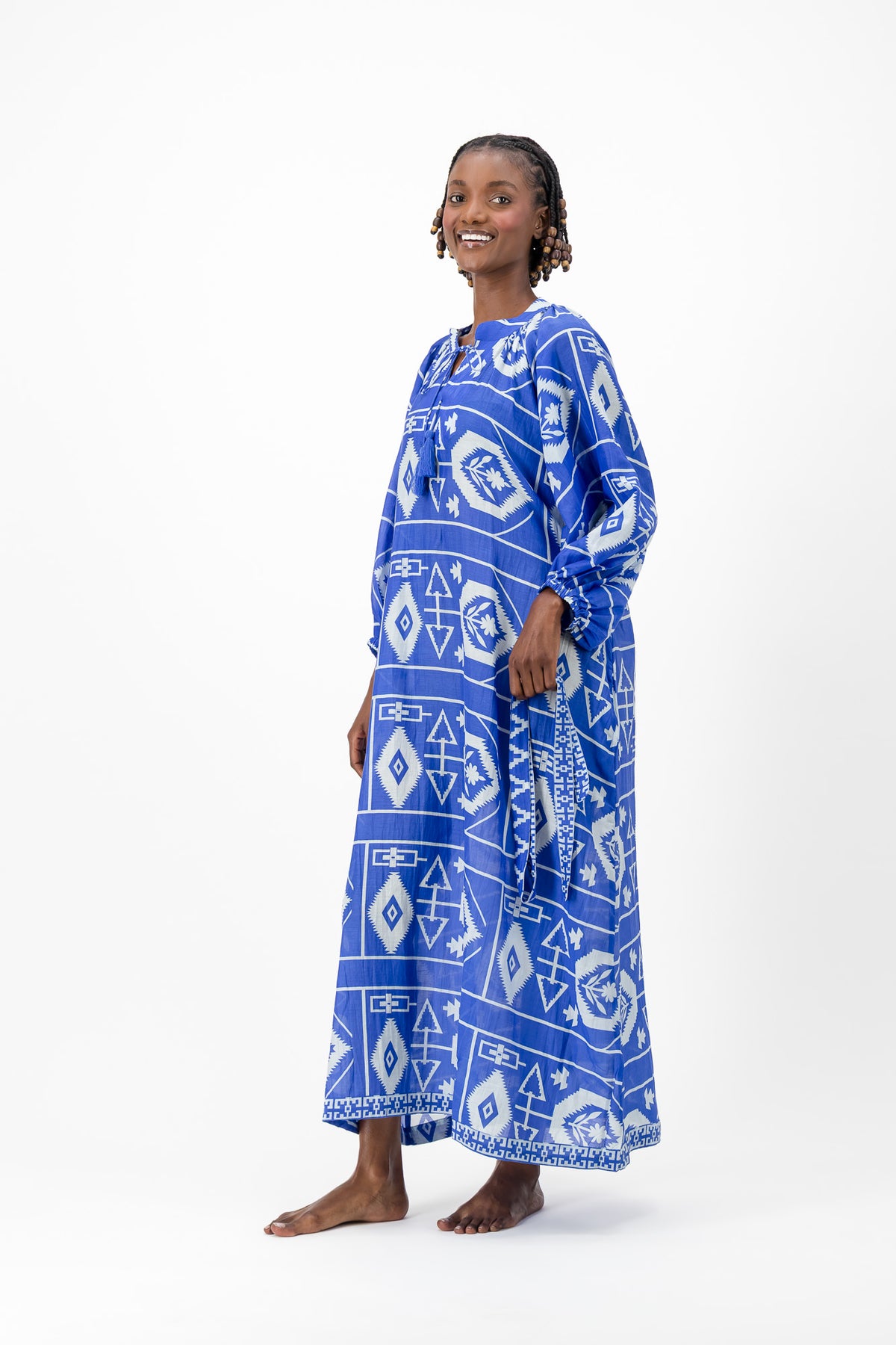 Samantha Dress - Aztec Blue