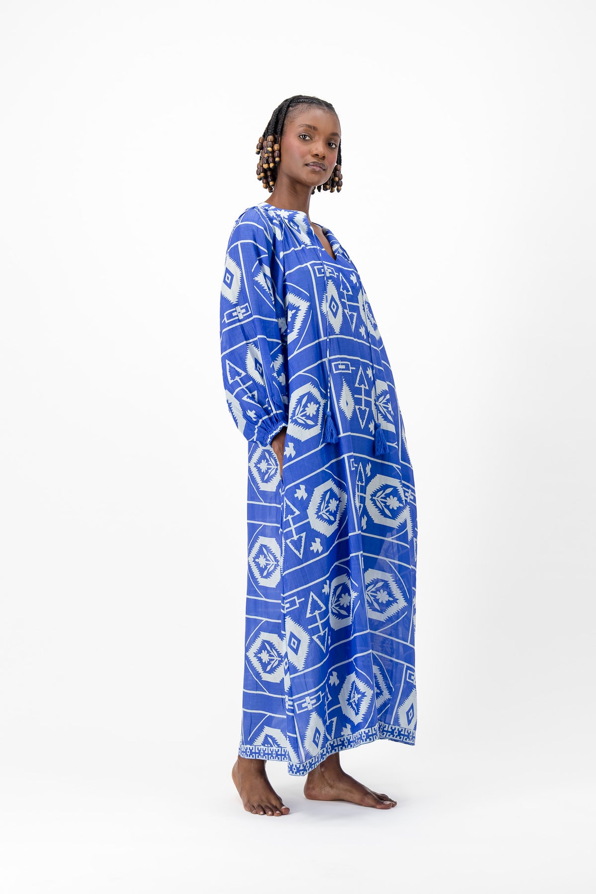 Samantha Dress - Aztec Blue