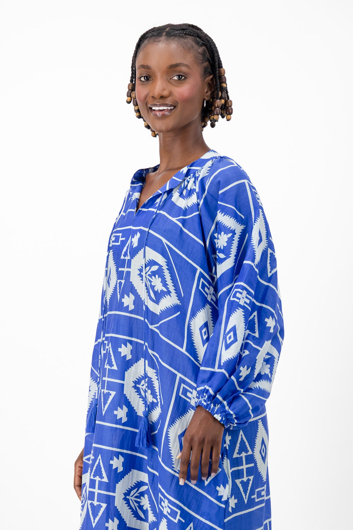 Samantha Dress - Aztec Blue