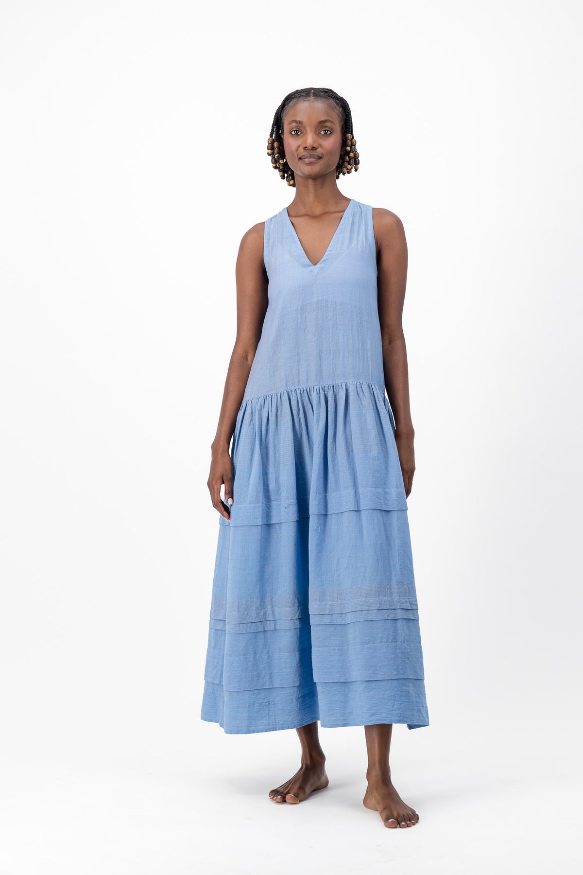 June Bug Handloom - Hydrangea Lurex