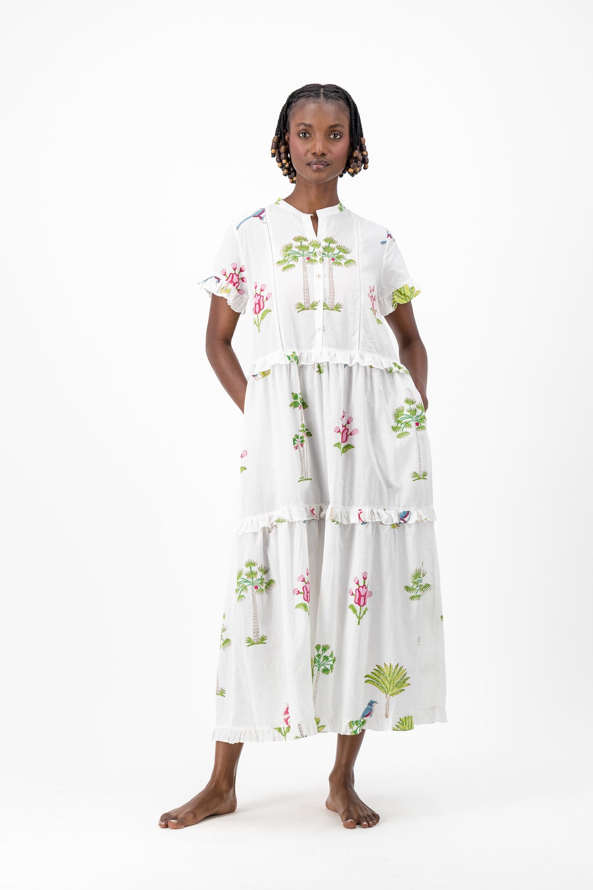 Flore - Palm Bird with Ladder Stitch