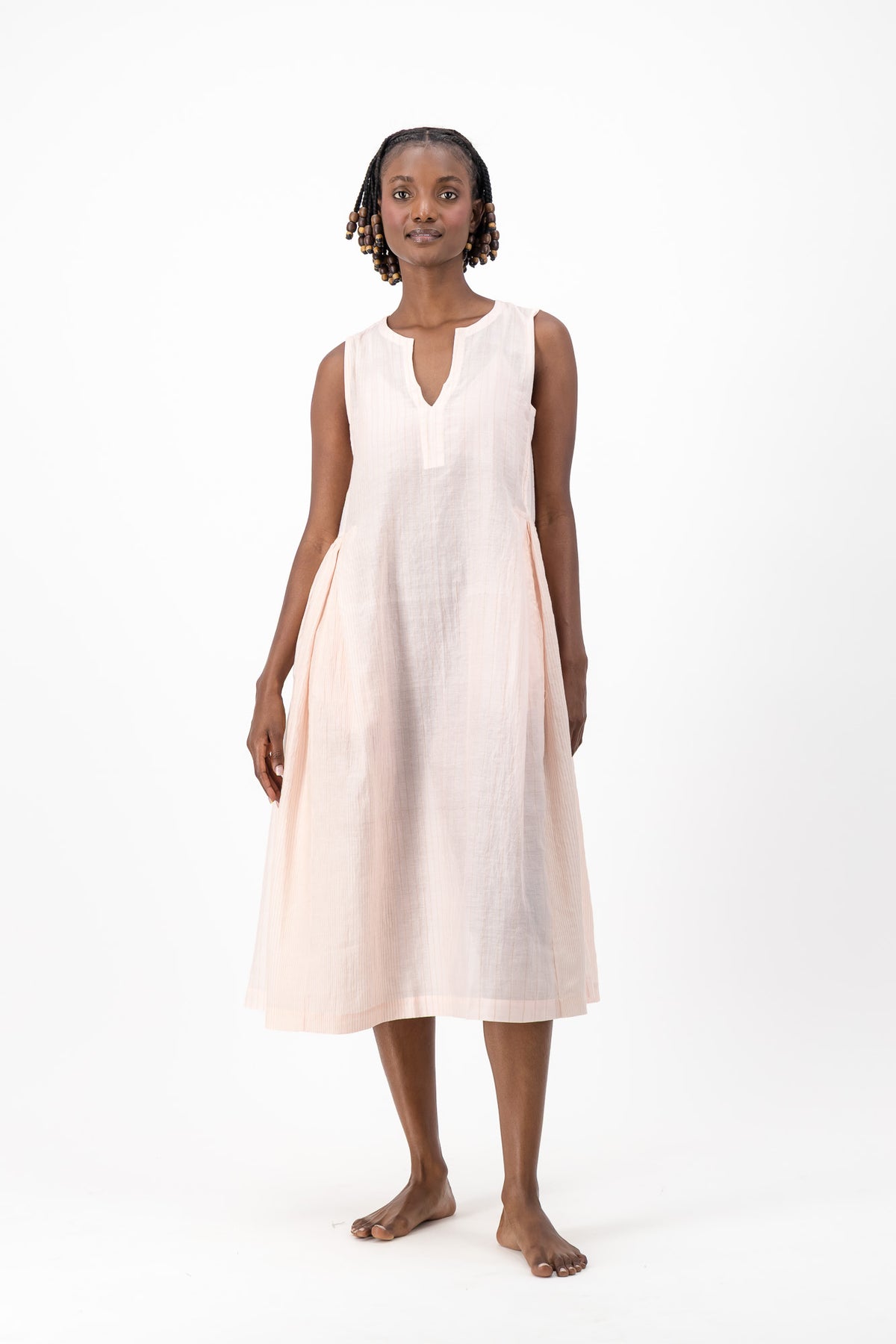 Viola Dress - Soft Pink Glitter