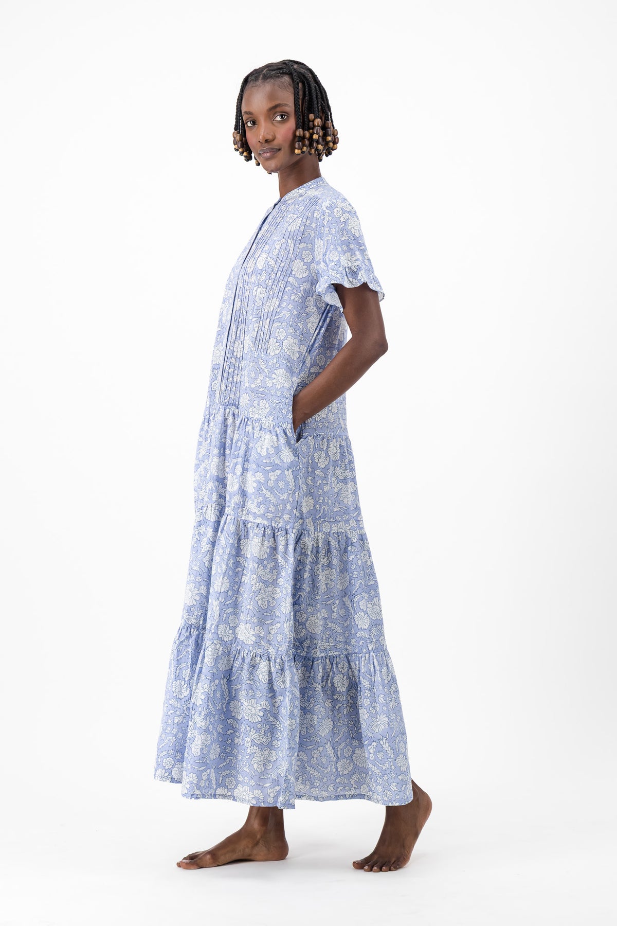 Rowe Dress Block - Blue Block