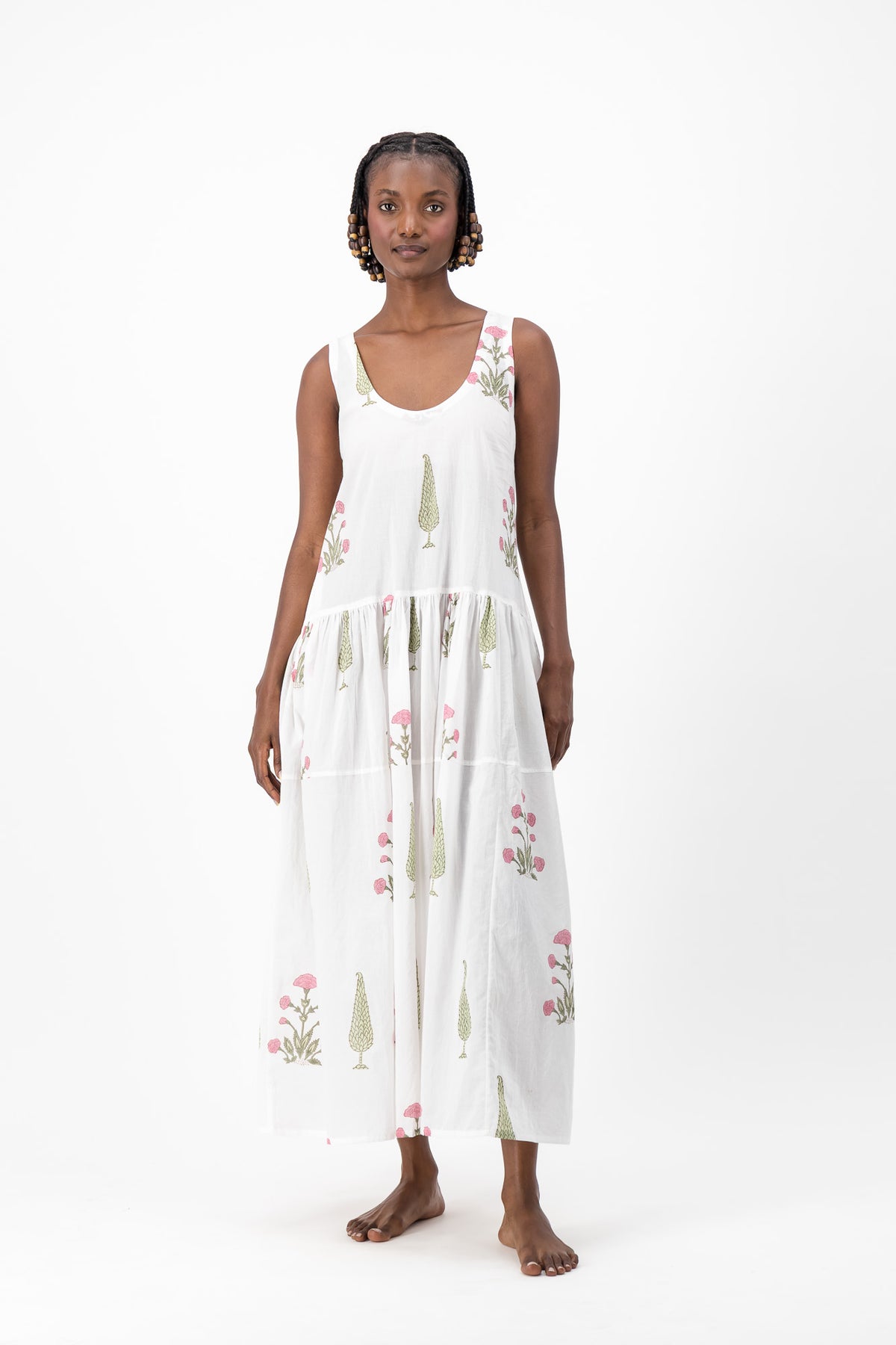 Vest Dress - Flower Party
