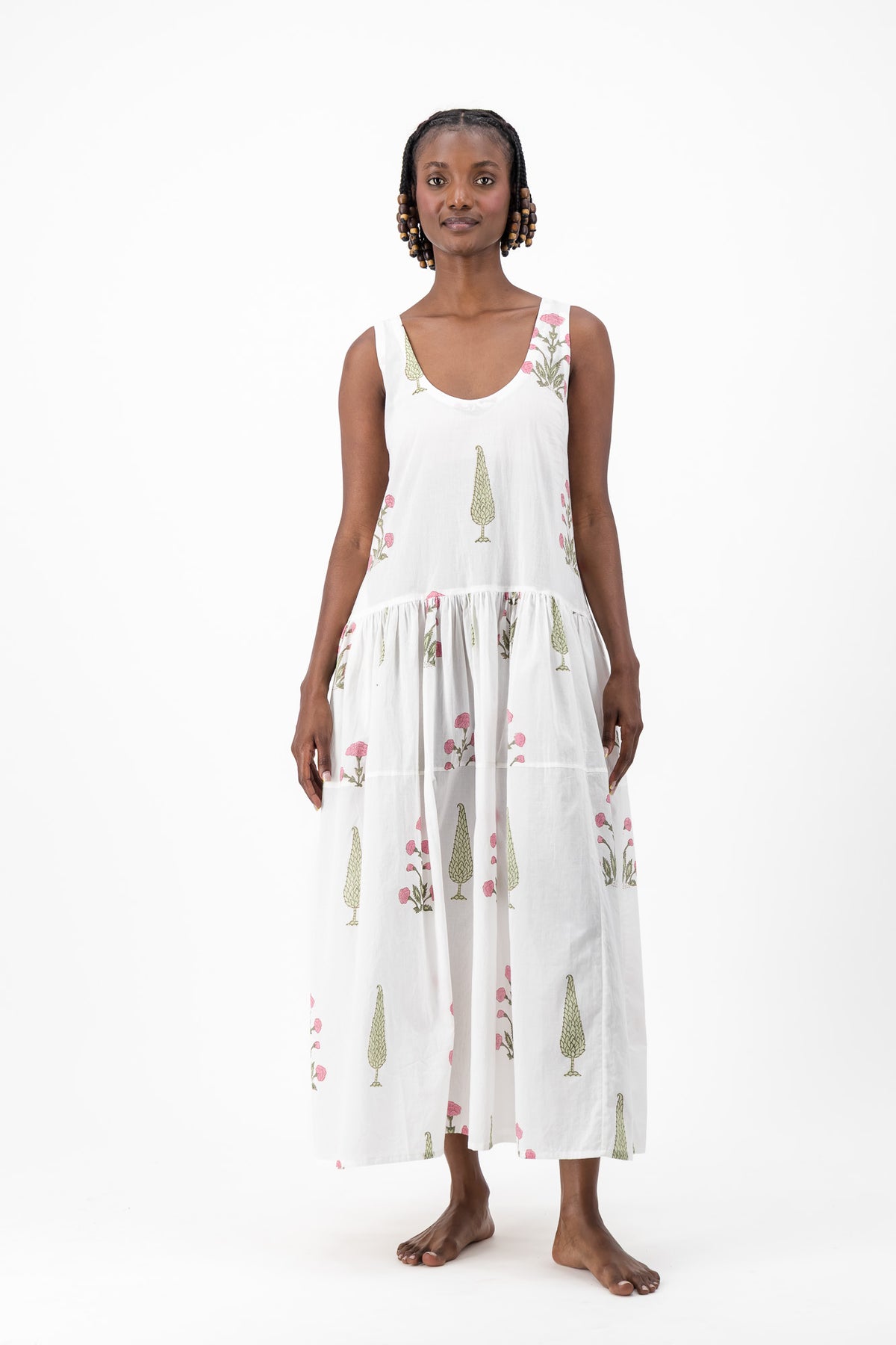 Vest Dress - Flower Party