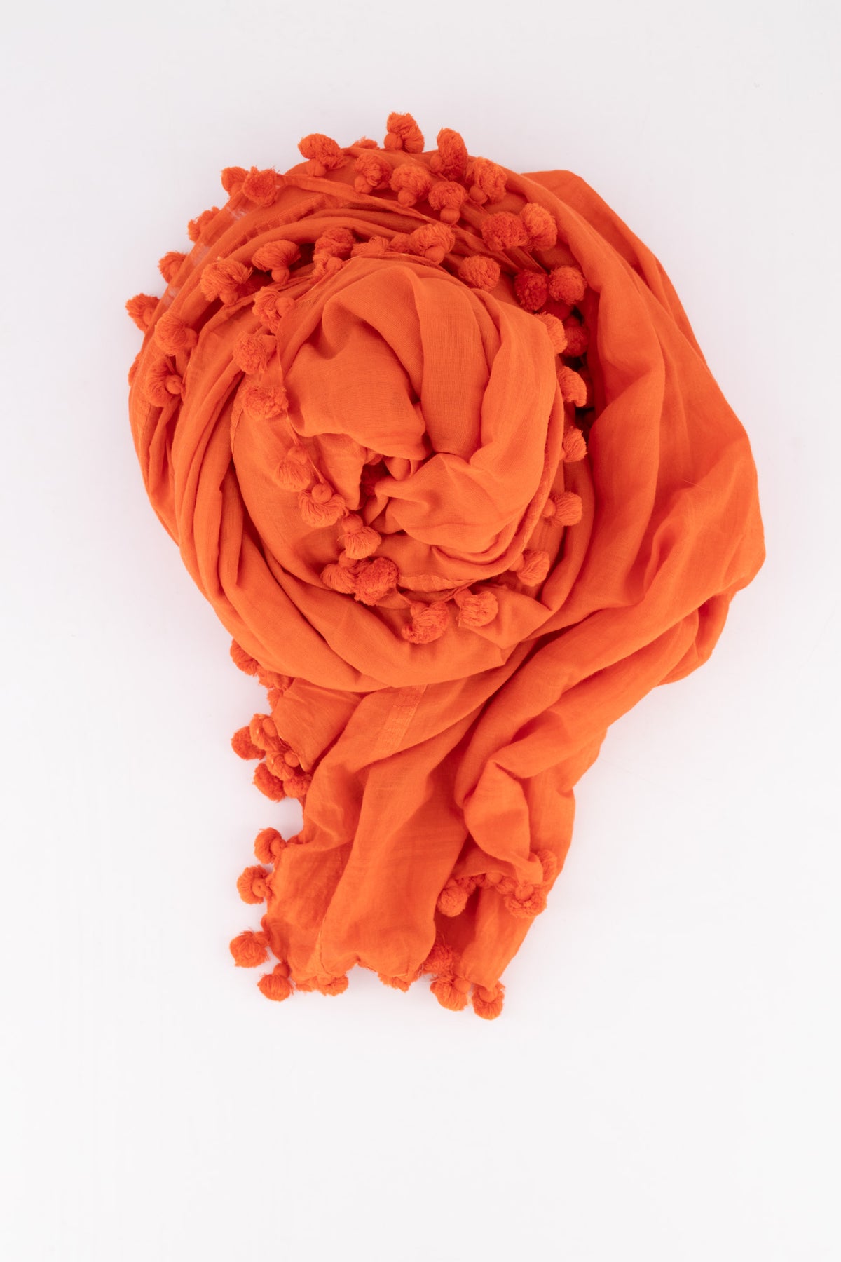Cotton Silk Handloom Stole - Crimson