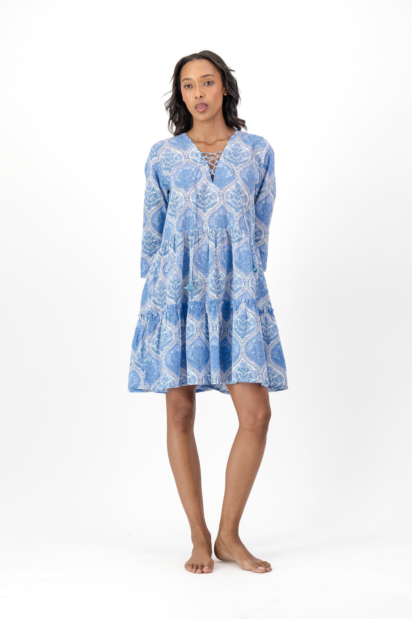 Dana Dress - Deep Tiles