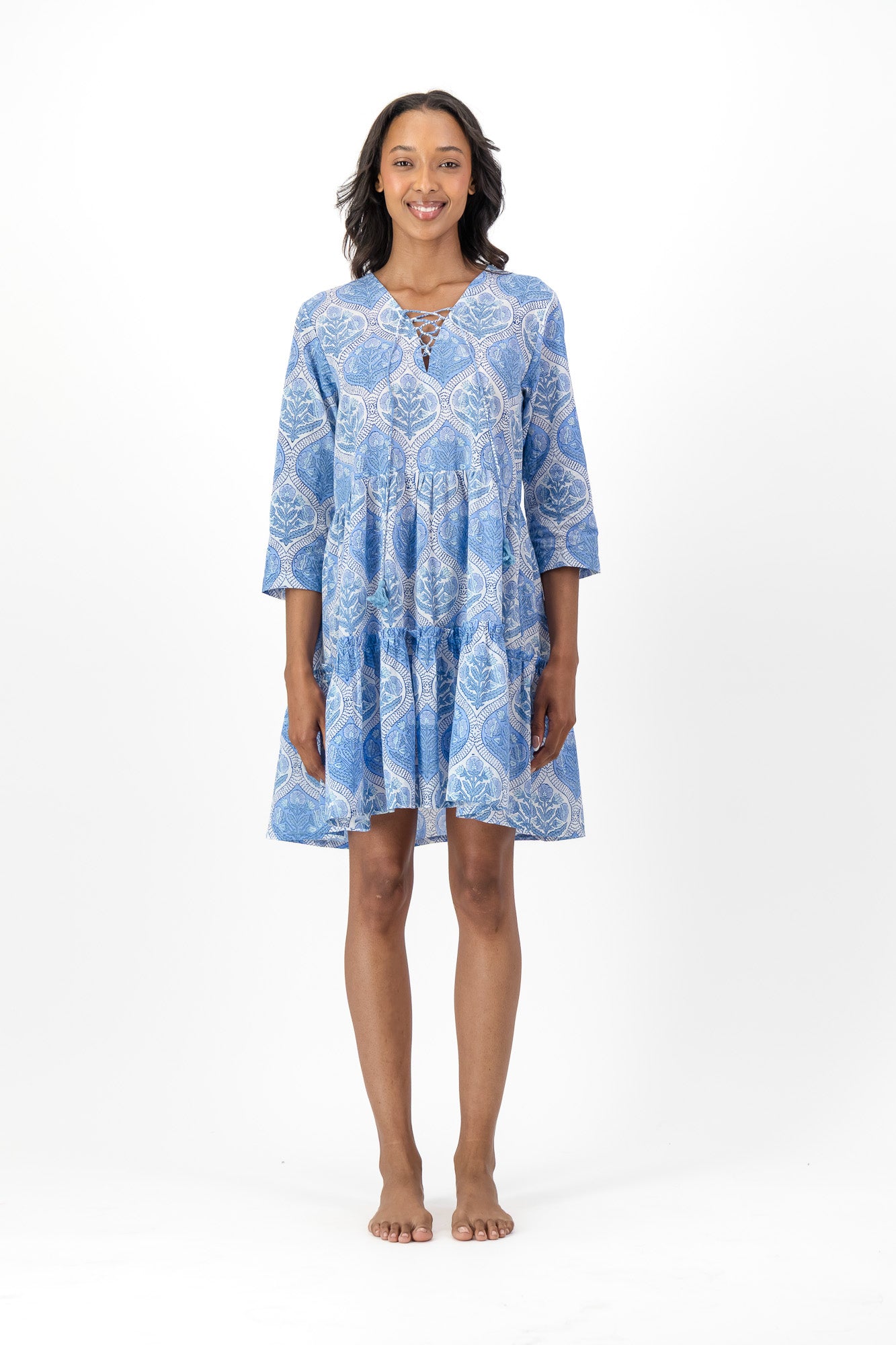 Dana Dress - Deep Tiles
