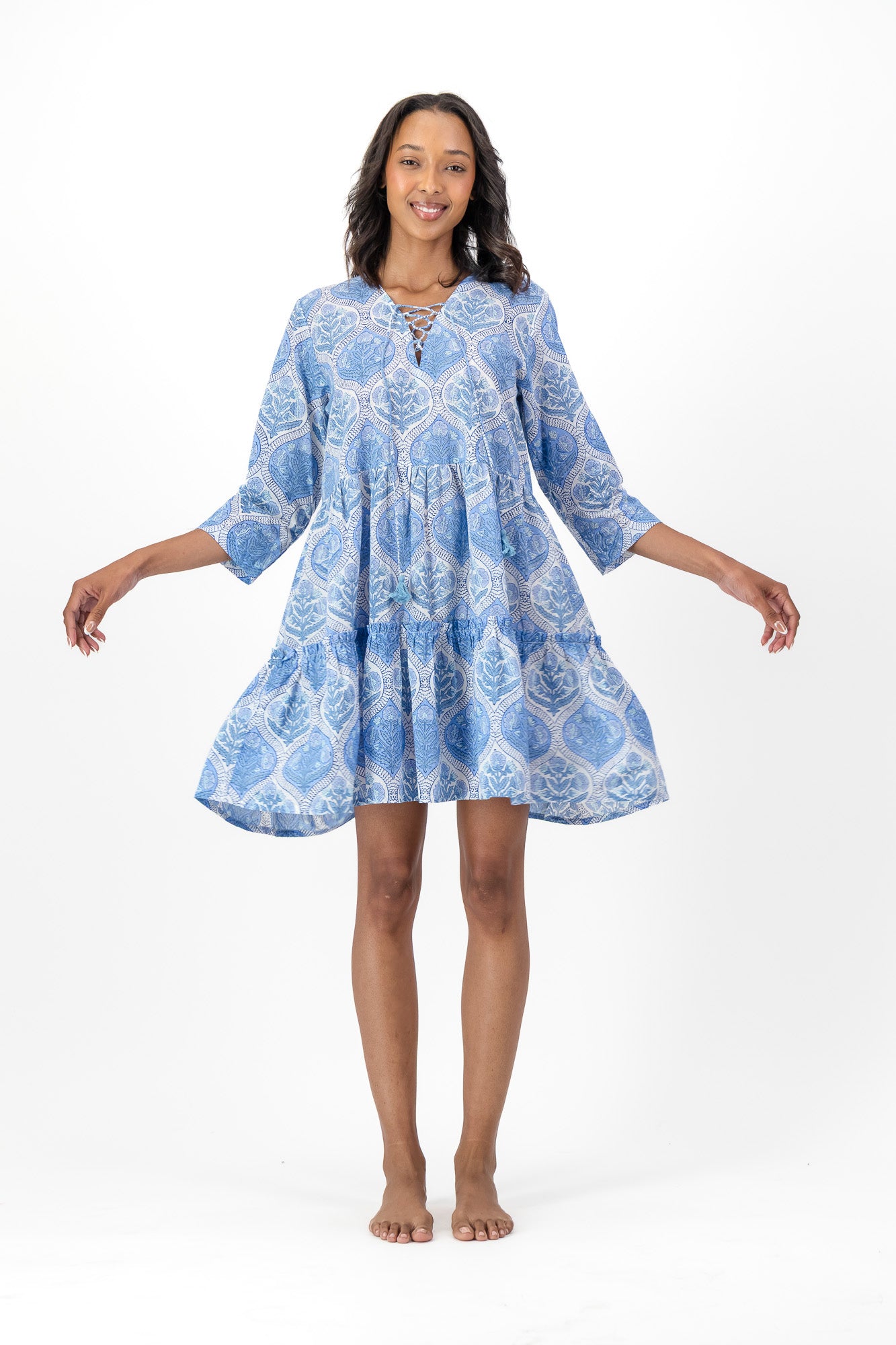 Dana Dress - Deep Tiles