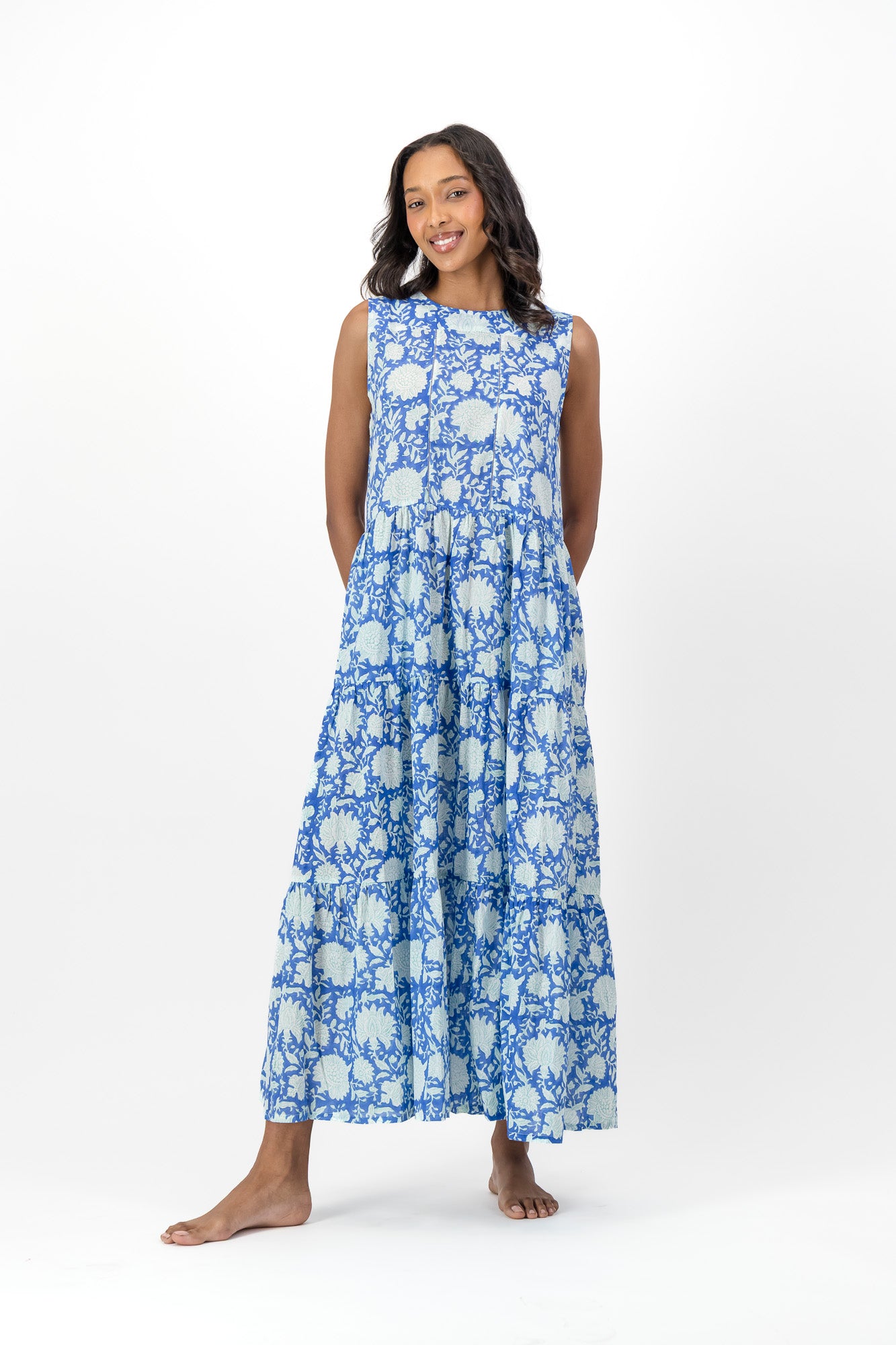 Faith Dress - Blue Block