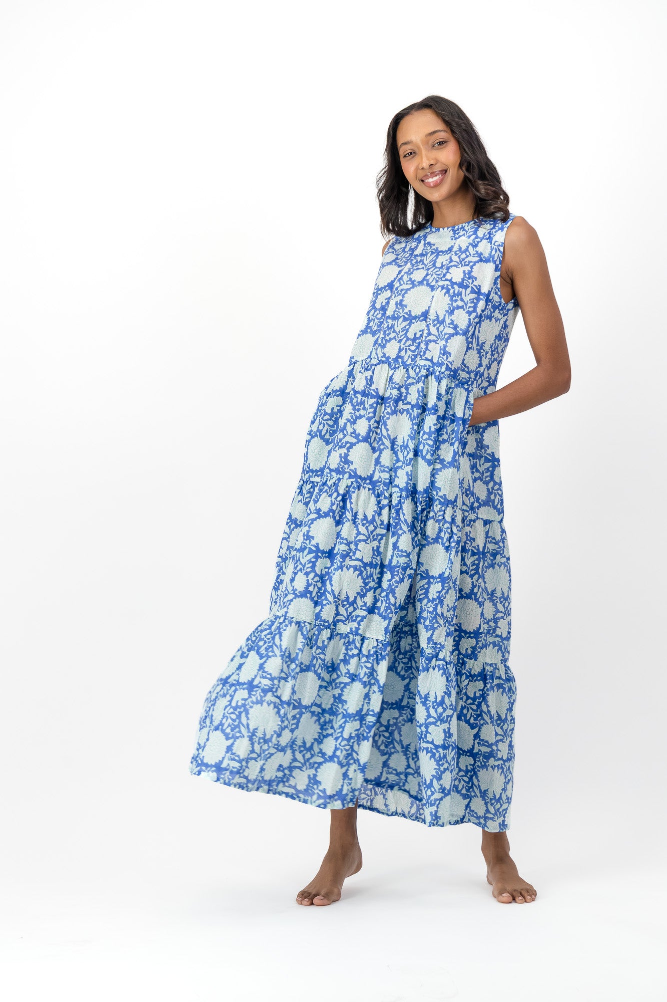 Faith Dress - Blue Block