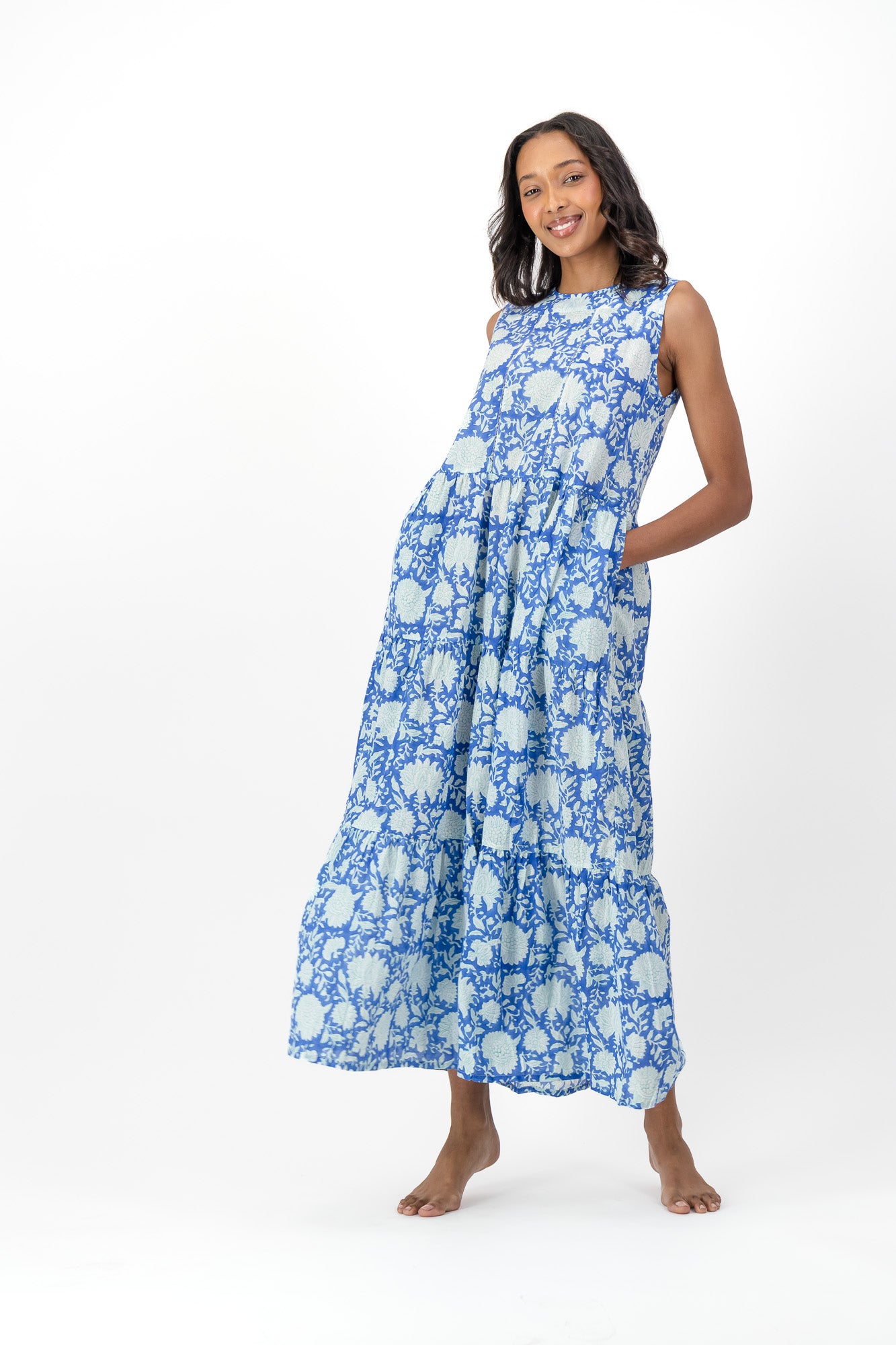Faith Dress - Blue Block
