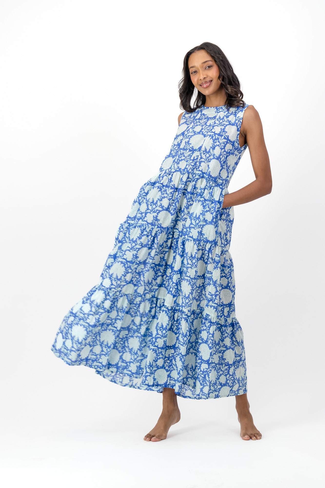 Faith Dress - Blue Block