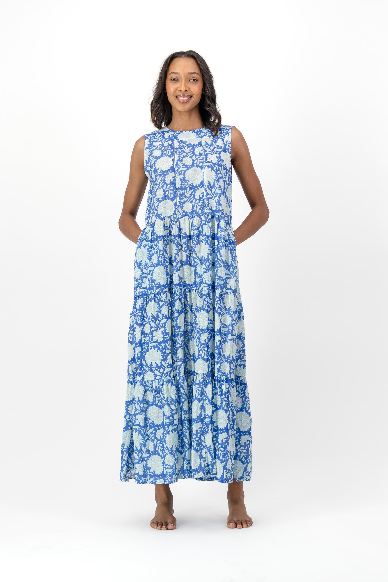 Faith Dress - Blue Block