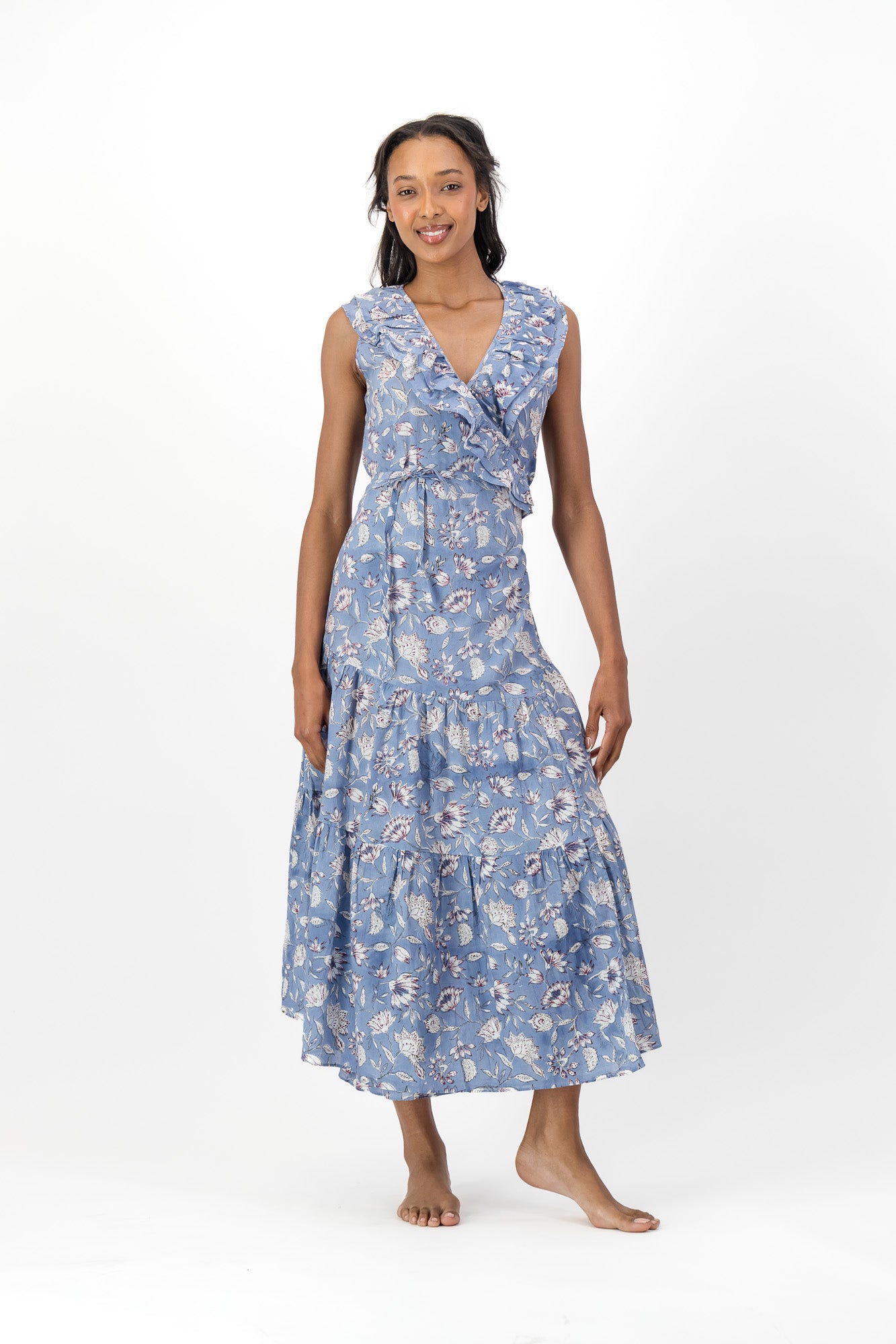 Frill Wrap Dress - French Folly