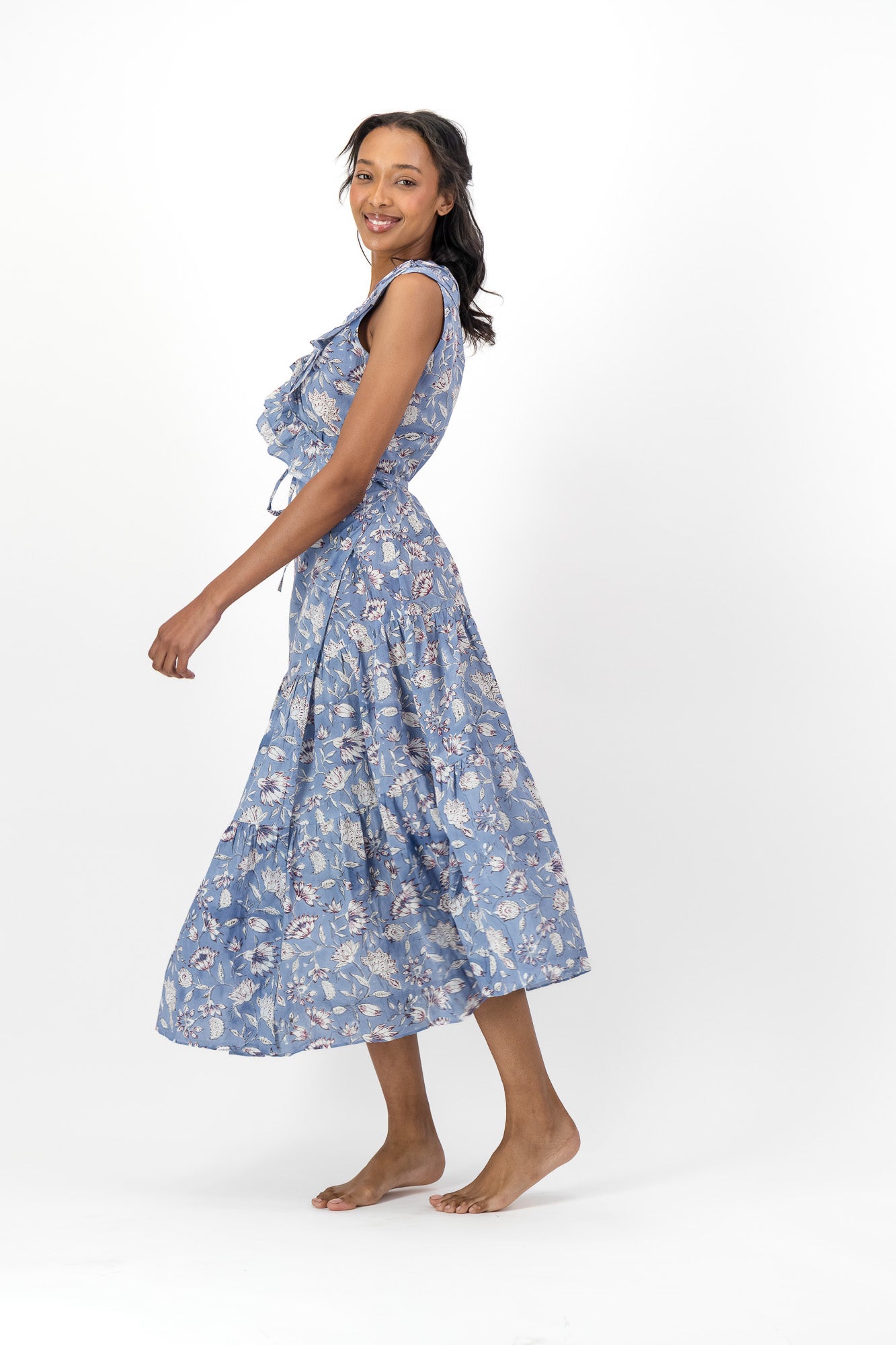 Frill Wrap Dress - French Folly