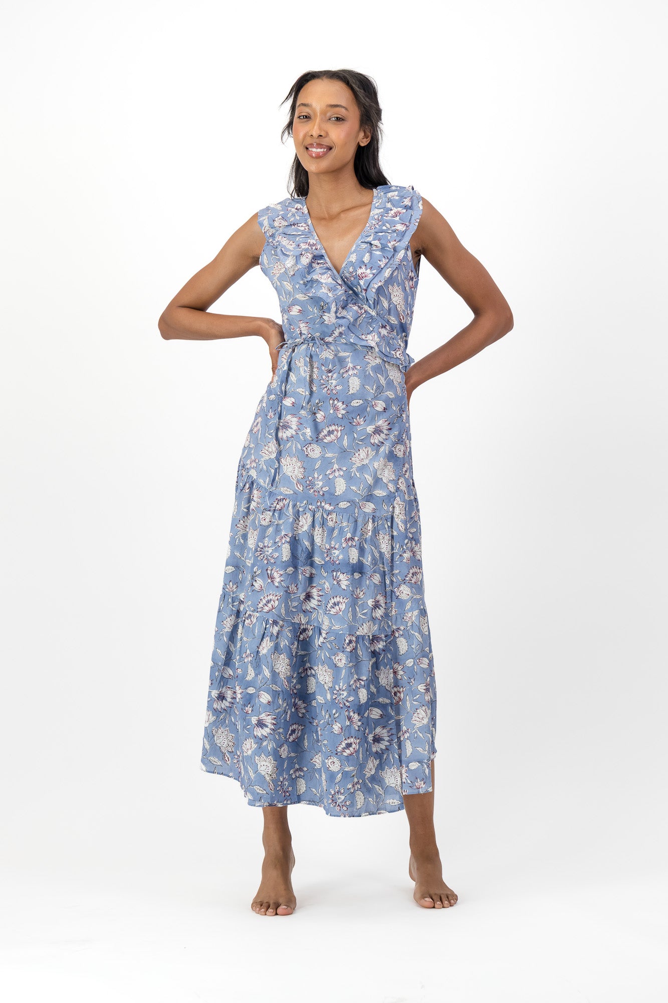Frill Wrap Dress - French Folly