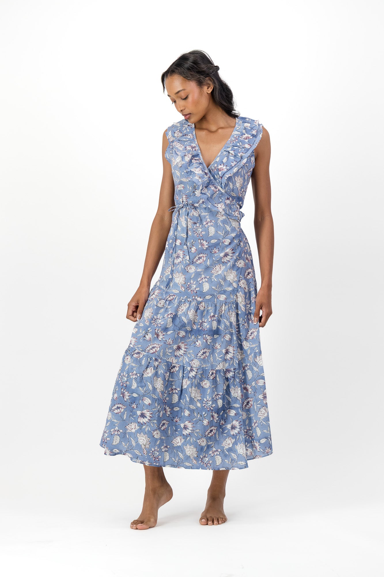 Frill Wrap Dress - French Folly