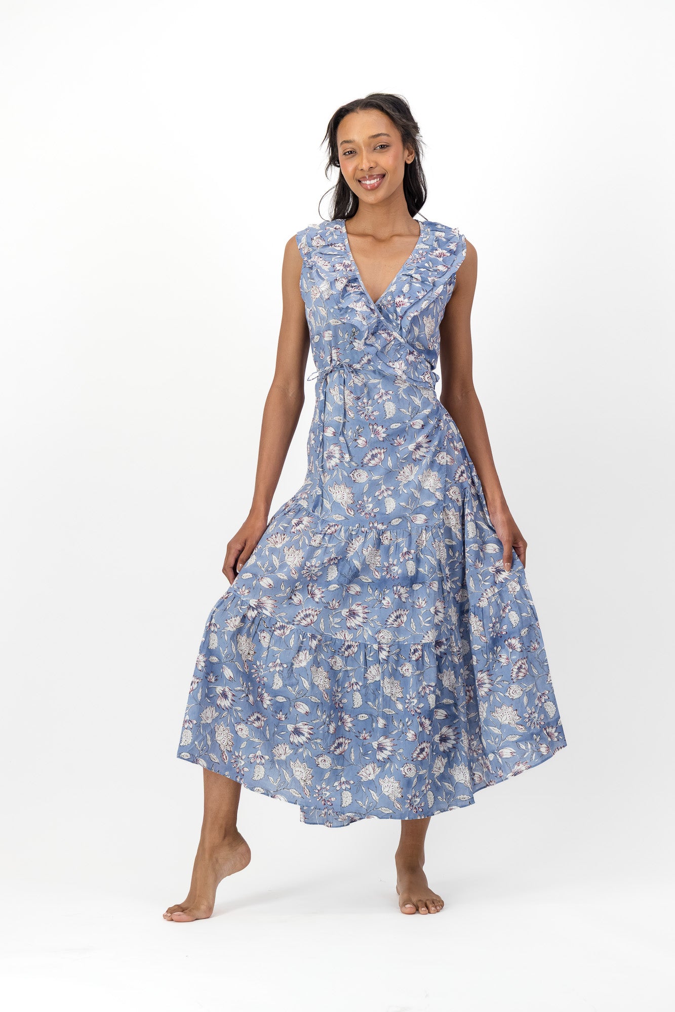 Frill Wrap Dress - French Folly