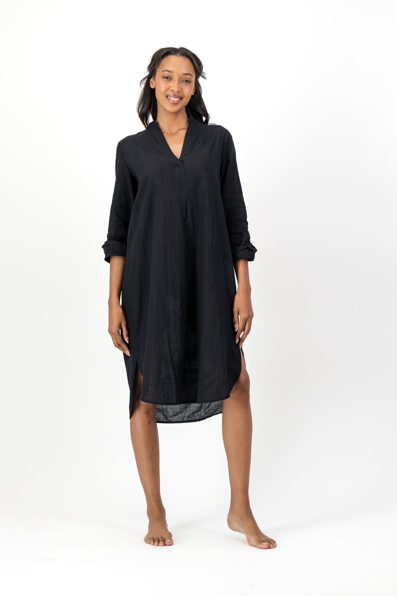 Noa Dress Handloom - Black