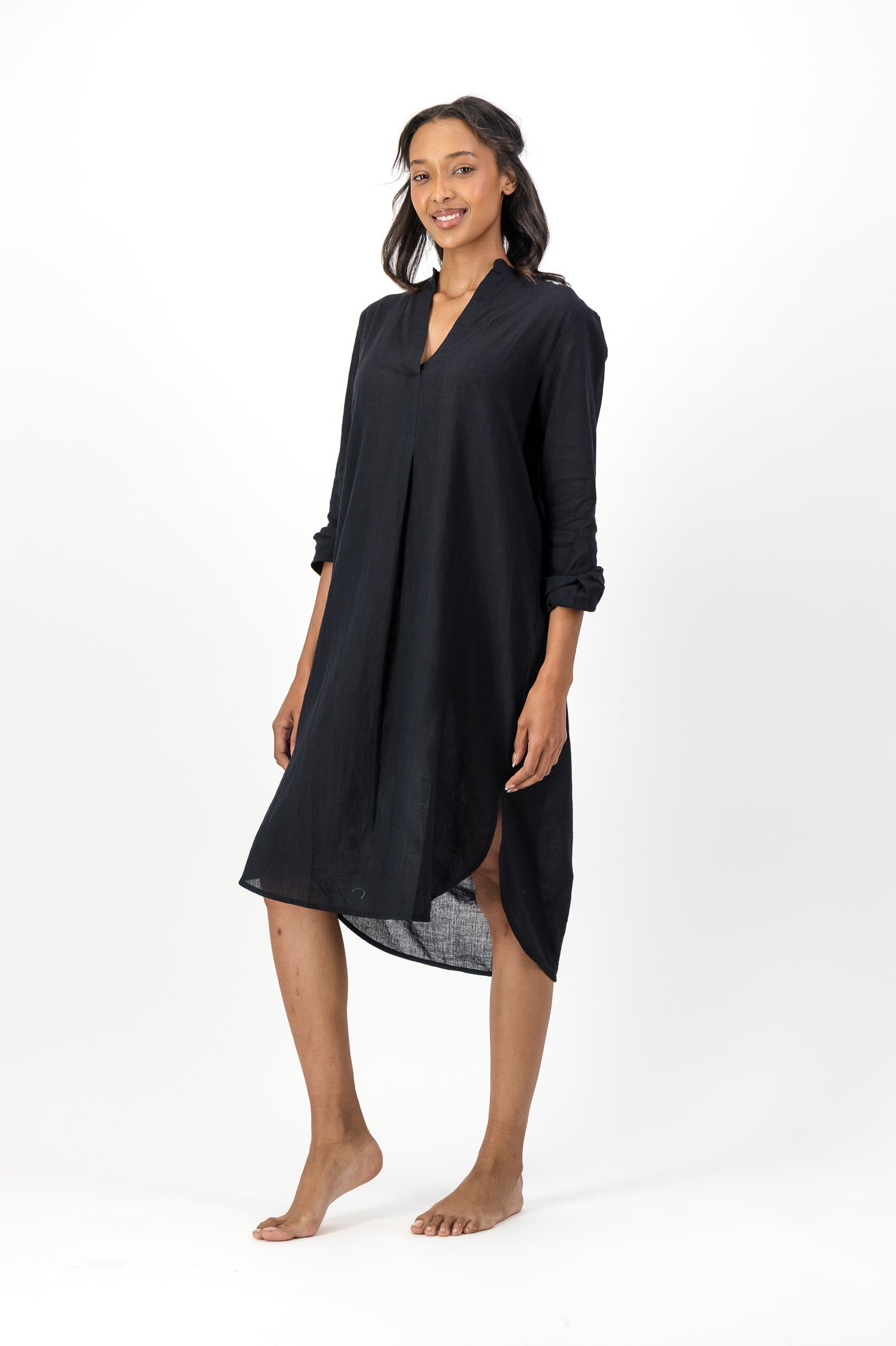 Noa Dress Handloom - Black