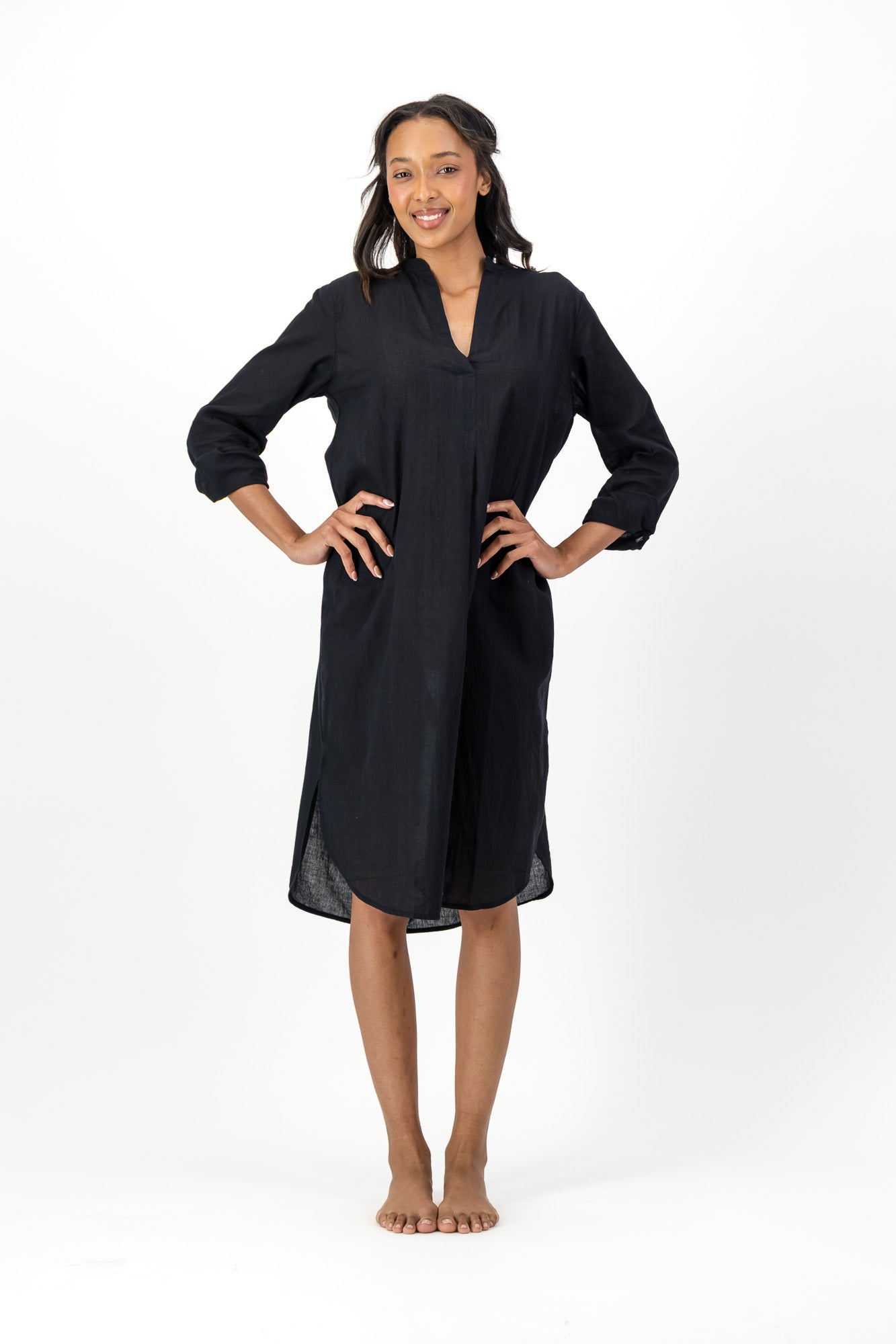 Noa Dress Handloom - Black