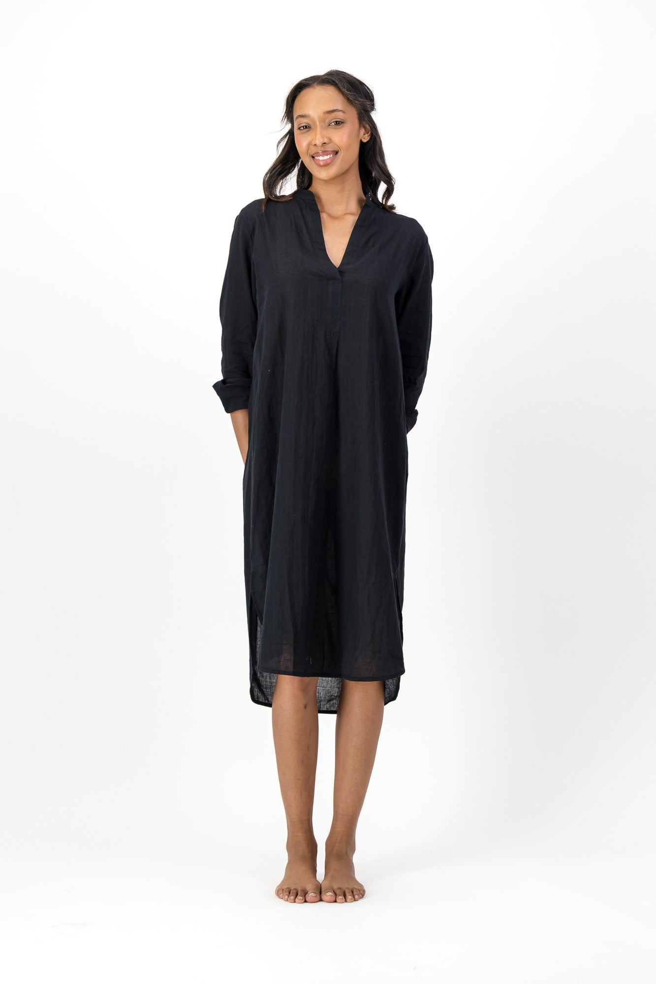 Noa Dress Handloom - Black