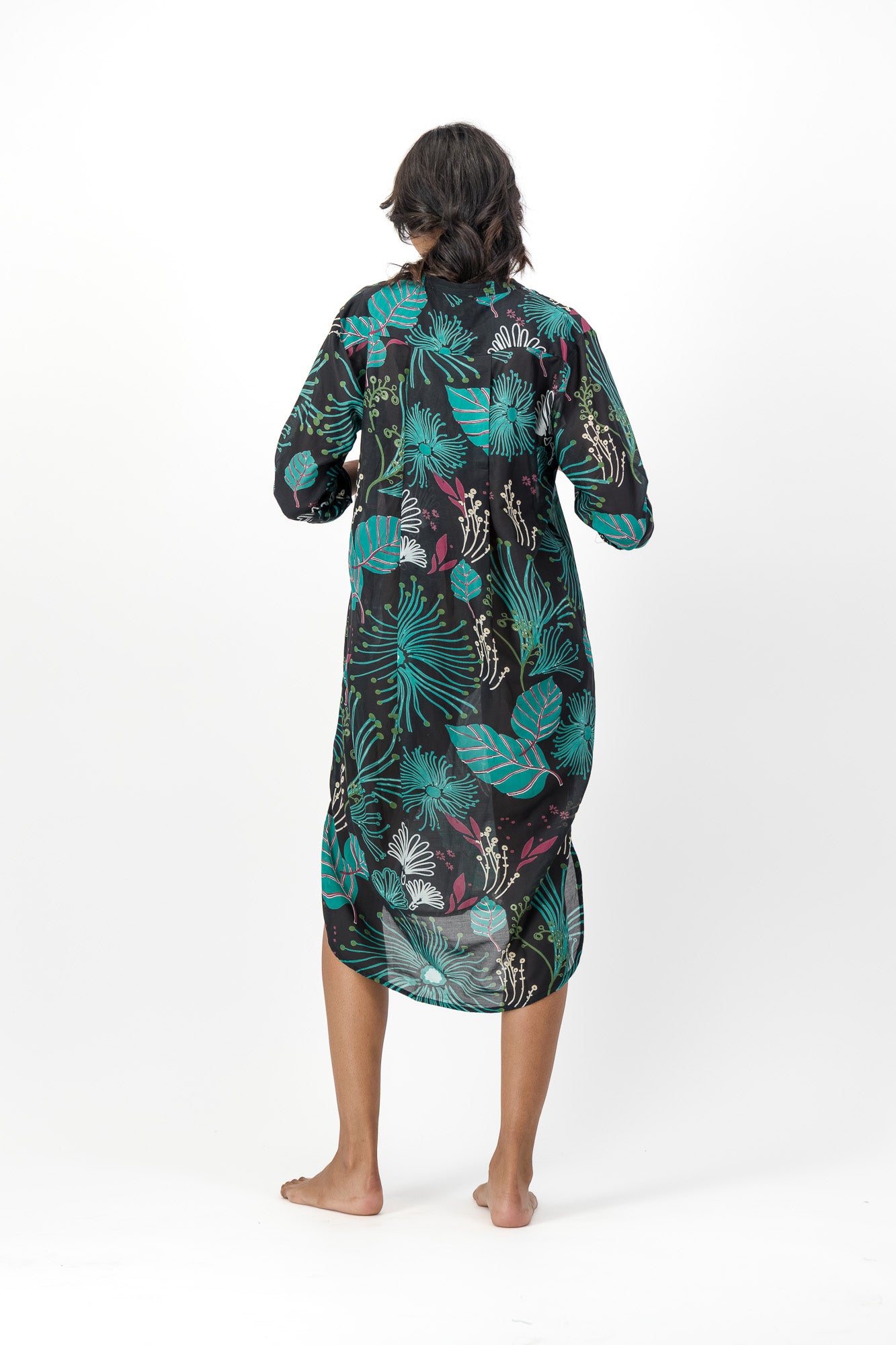 Noa Dress Silk Cotton - Japanese Dream