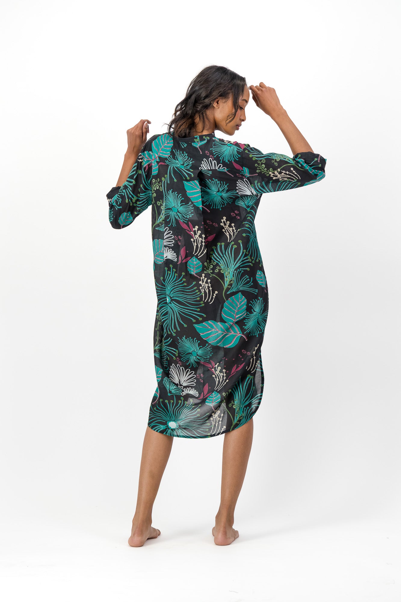 Noa Dress Silk Cotton - Japanese Dream