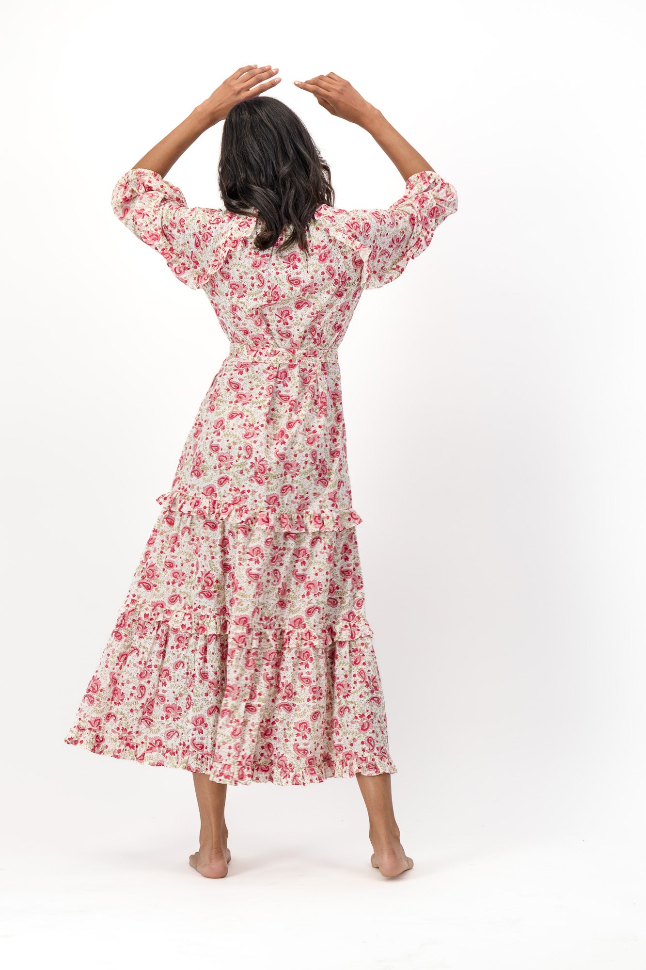 Rio Dress - Red Paisley