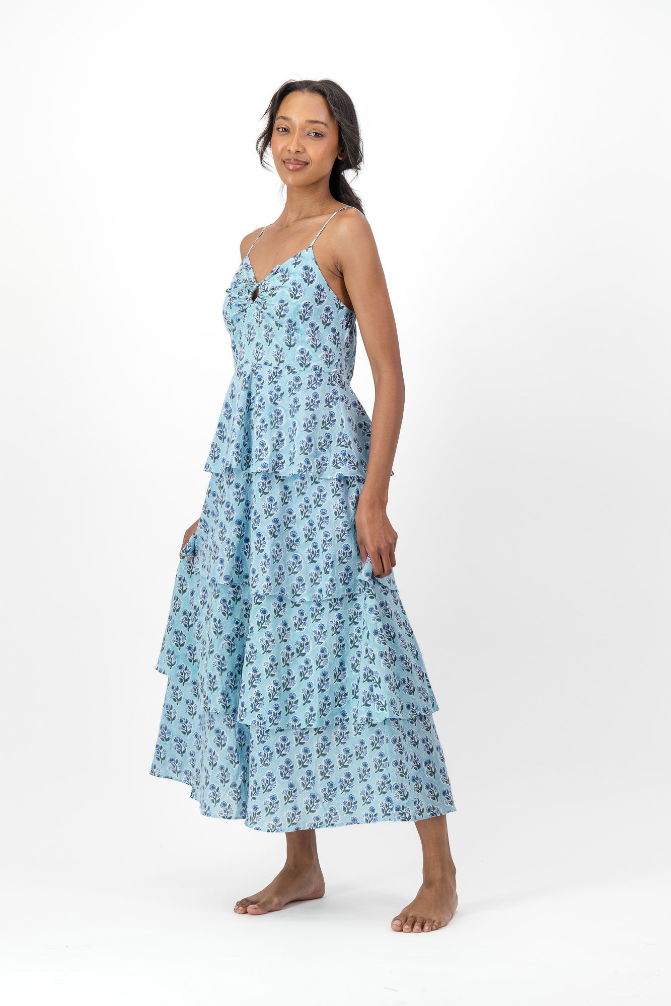 Sun Frill Dress - Blue Bell