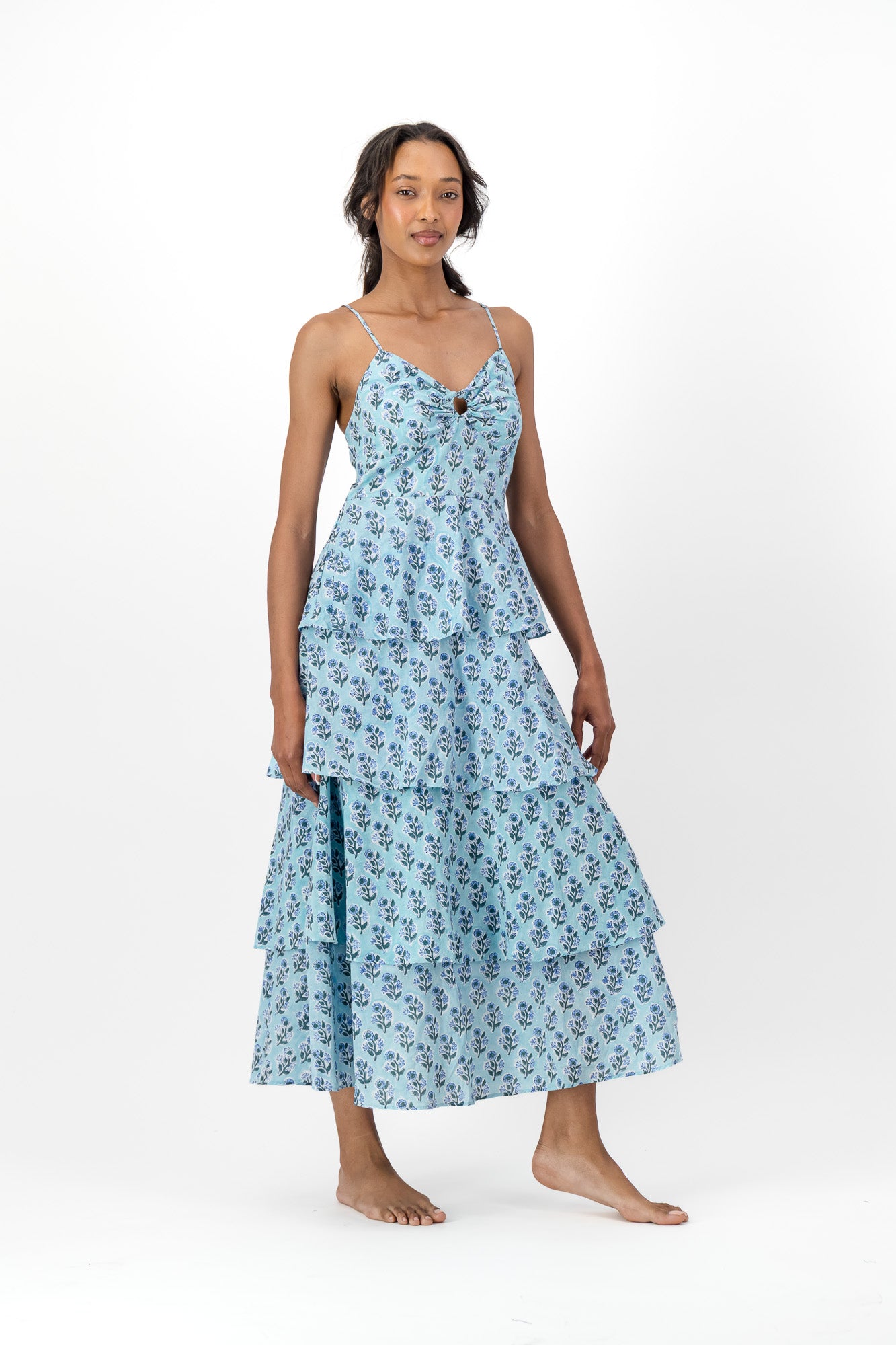 Sun Frill Dress - Blue Bell