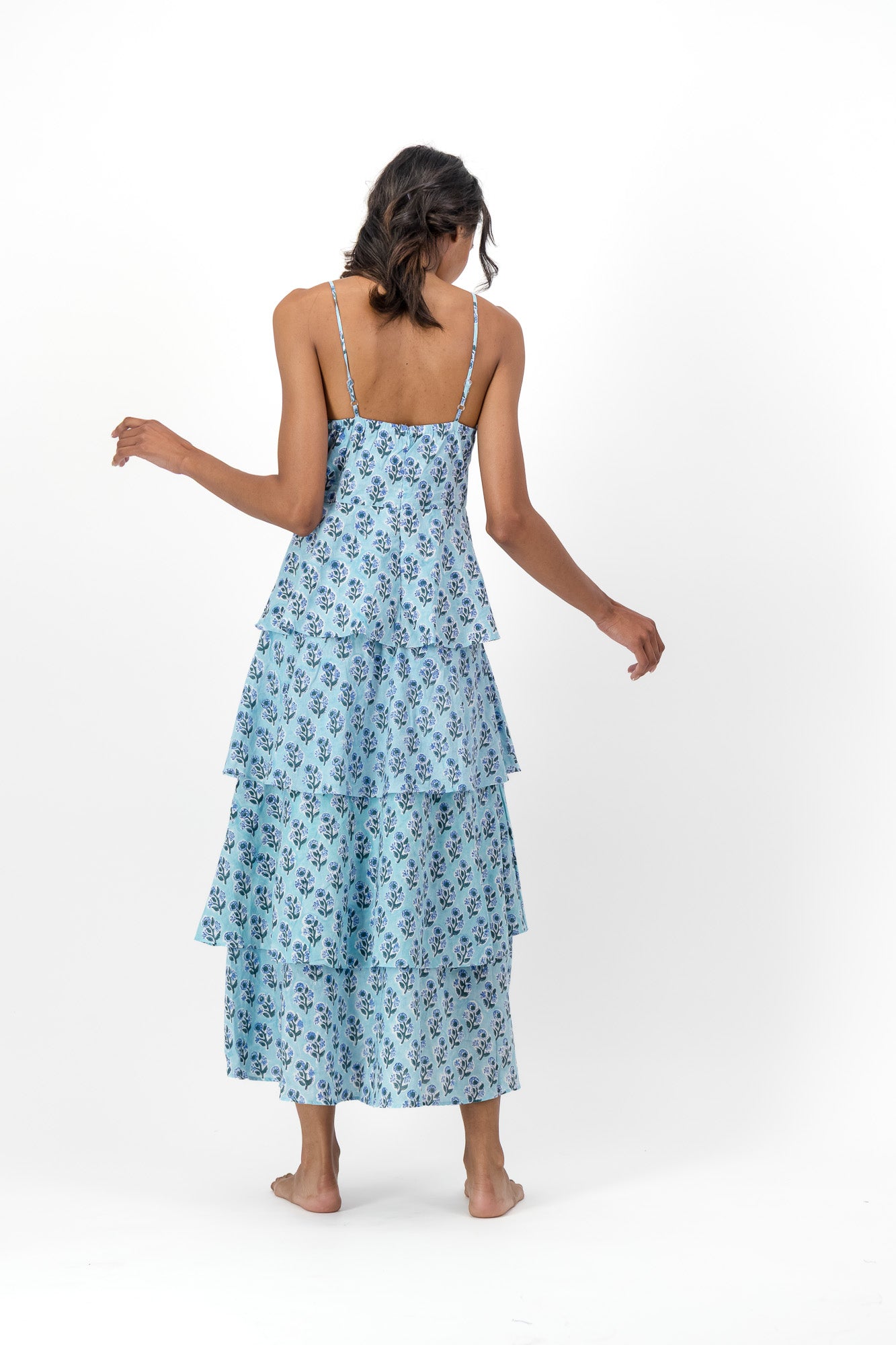 Sun Frill Dress - Blue Bell