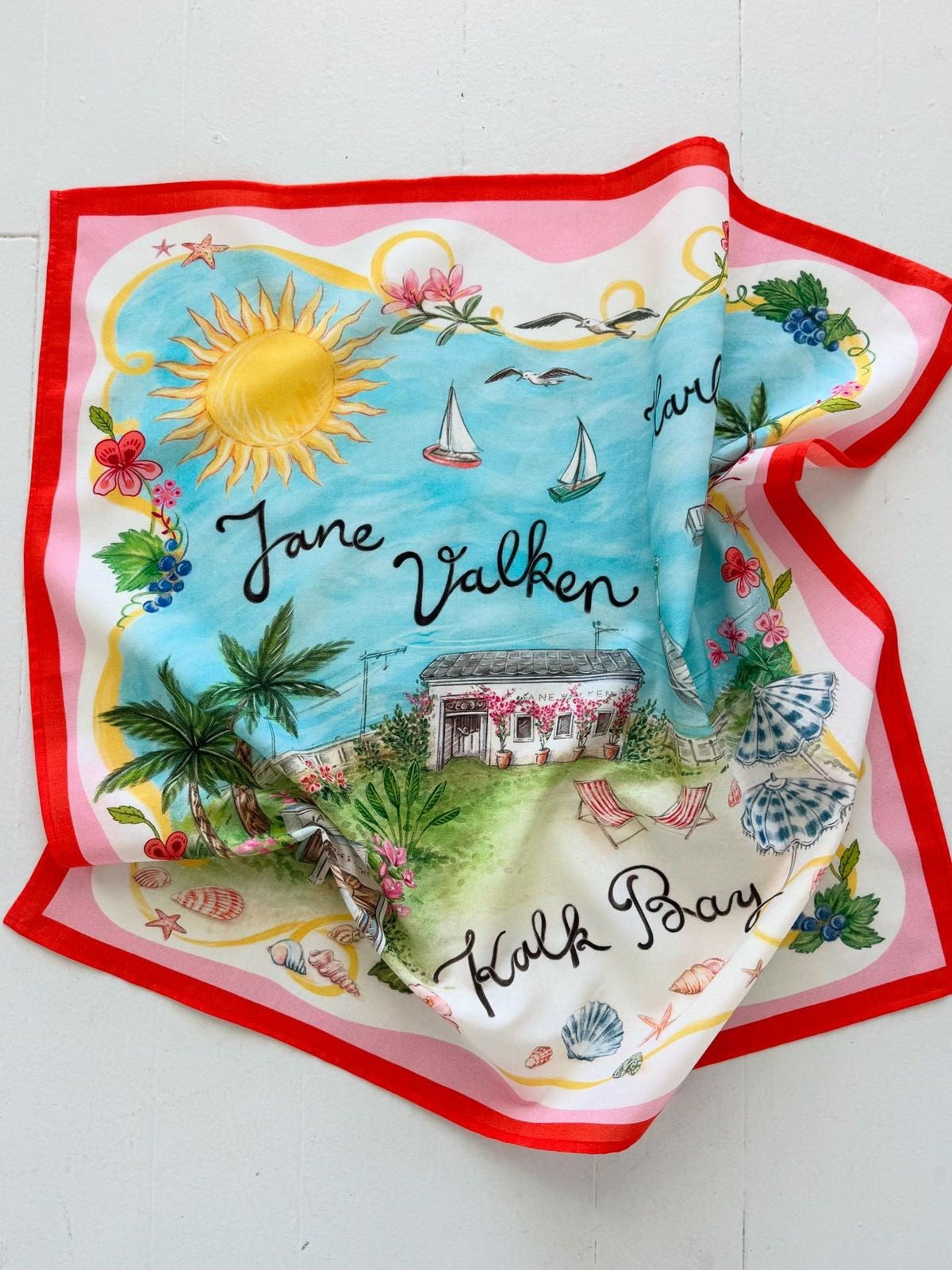 Cotton Silk Scarf - Jane Valken - Kalk Bay