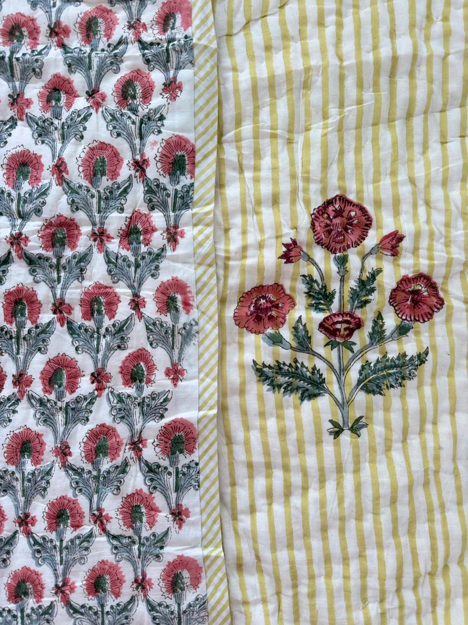 Royal King Quilt - Organic Cotton - Cherry