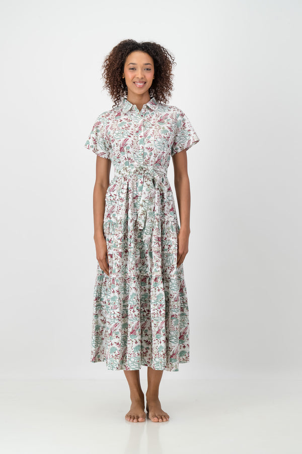 Abigail Dress - Dove Blossom