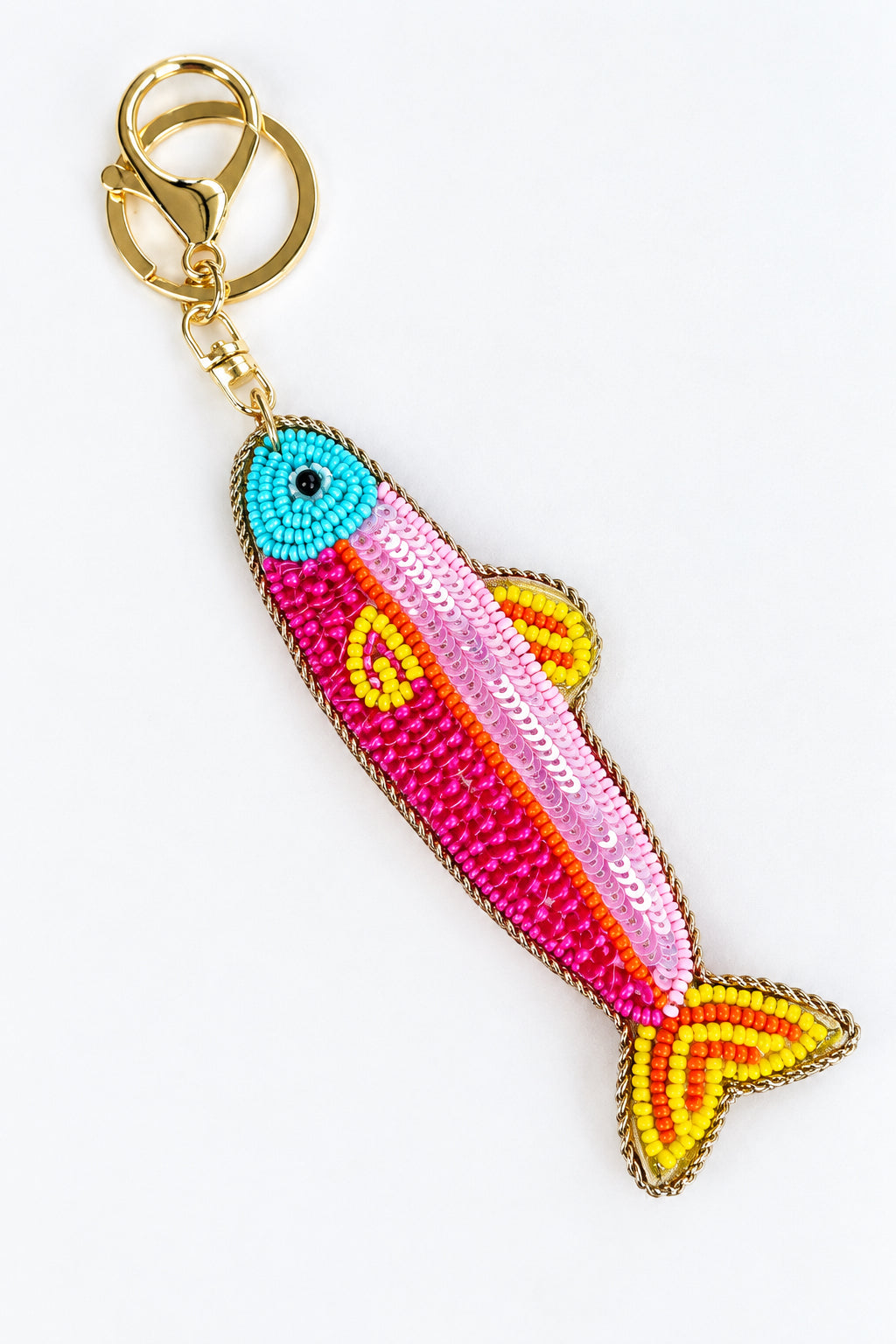 Bag Charm - Pink Shimmer Fish