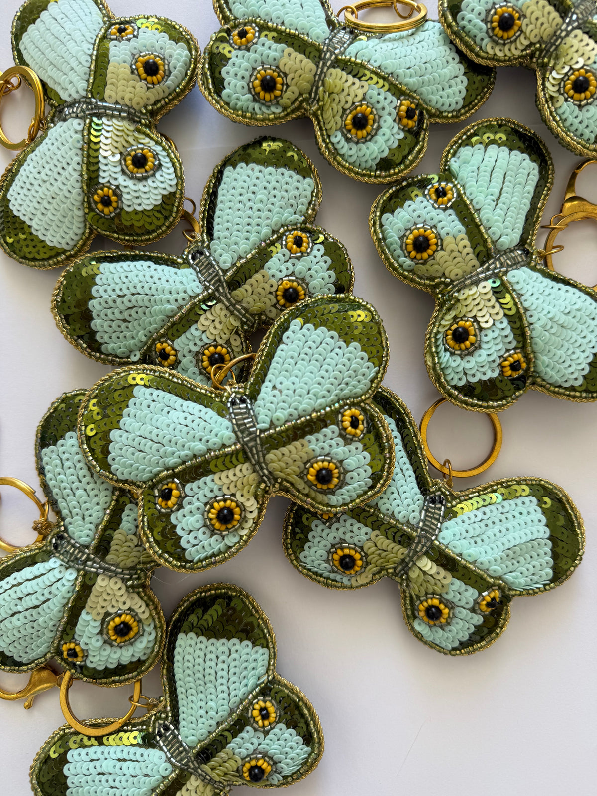 Bag Charm - Dots Butterfly