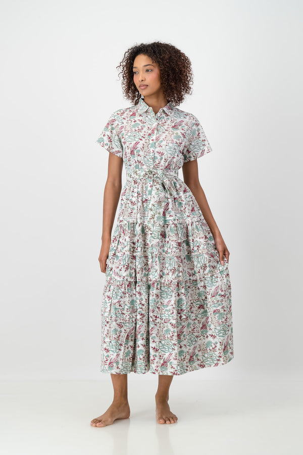 Abigail Dress - Dove Blossom