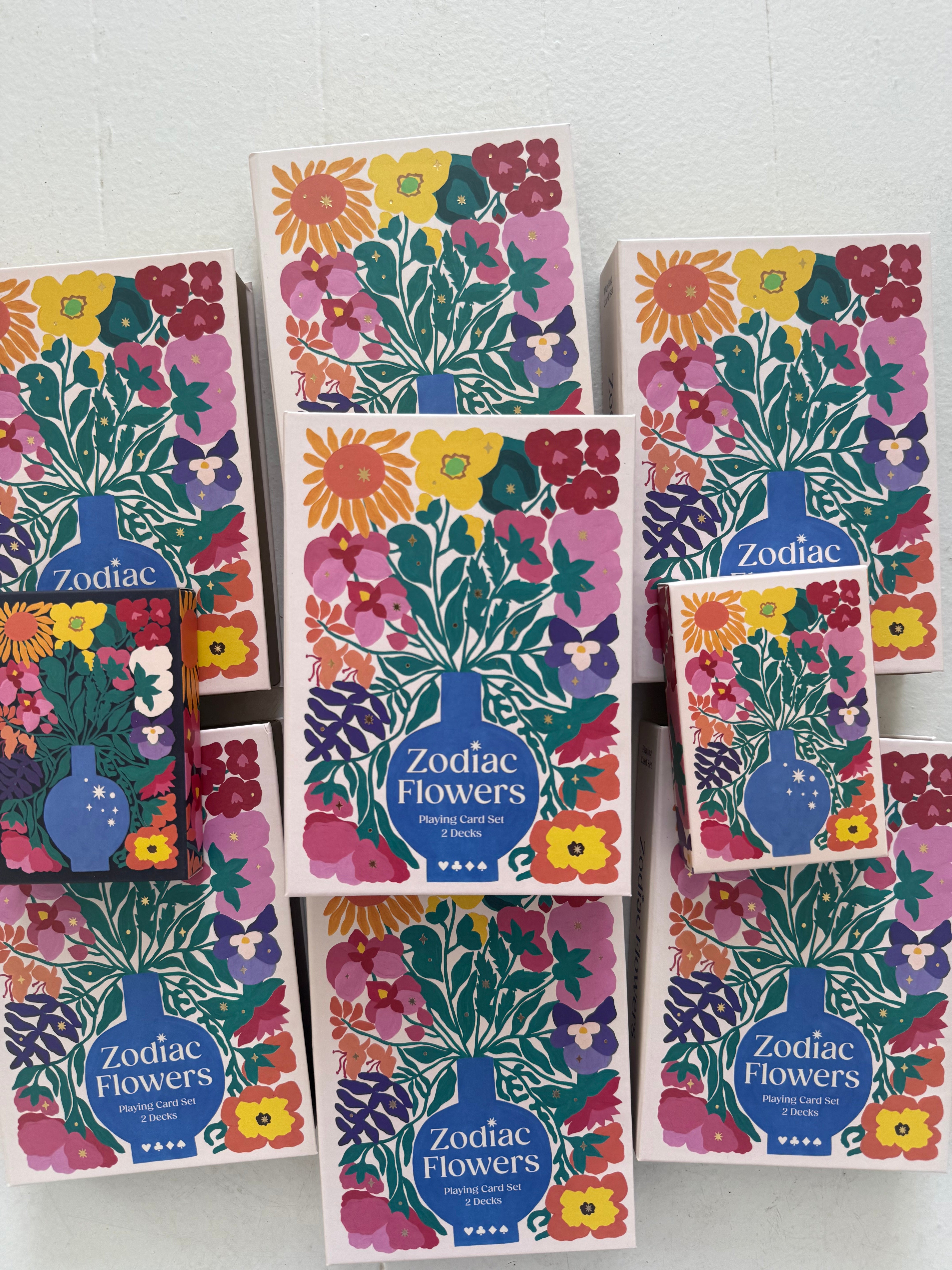 Zodiac Flower Playing Card Set 2