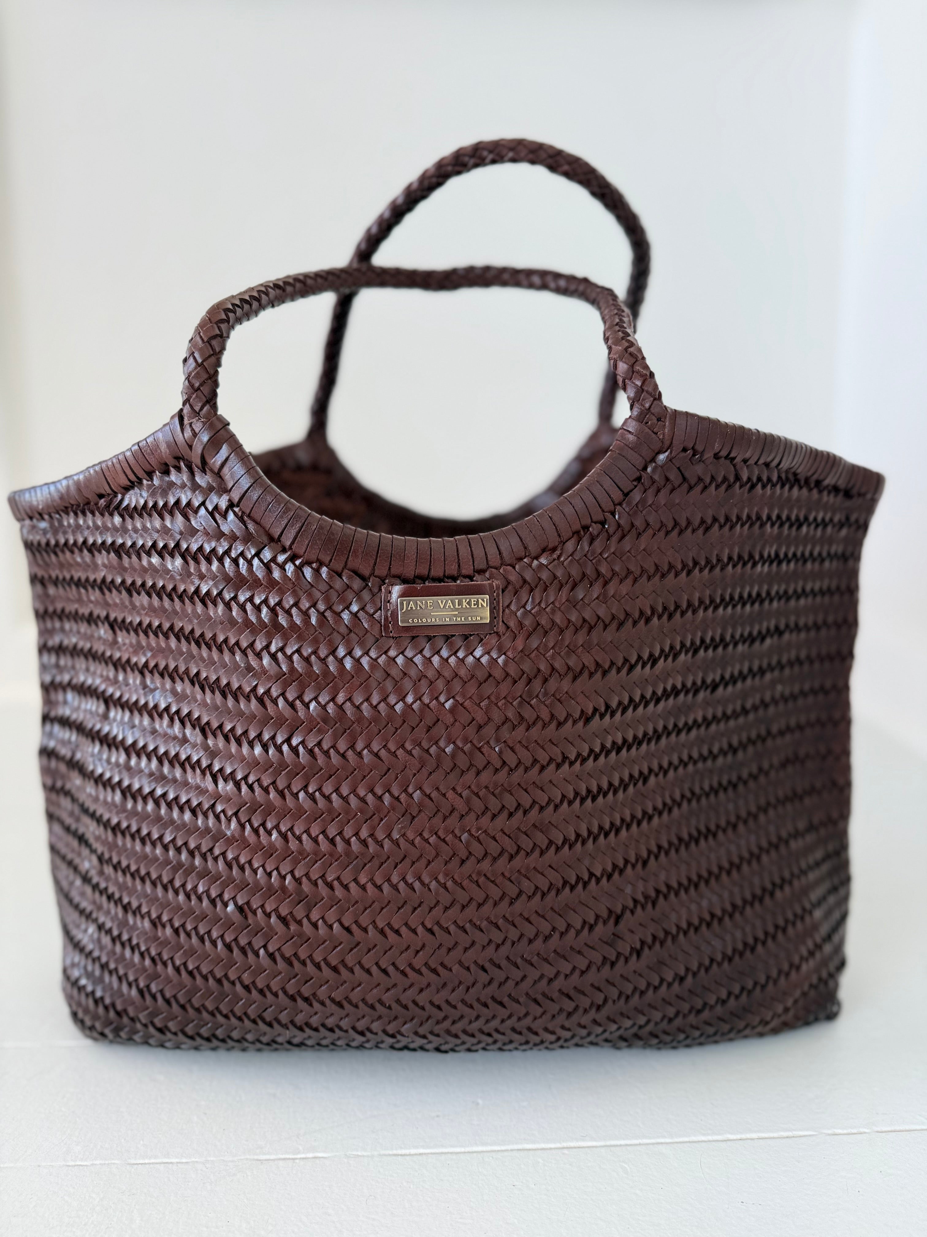 Large Leather Braided Bag - Coco
