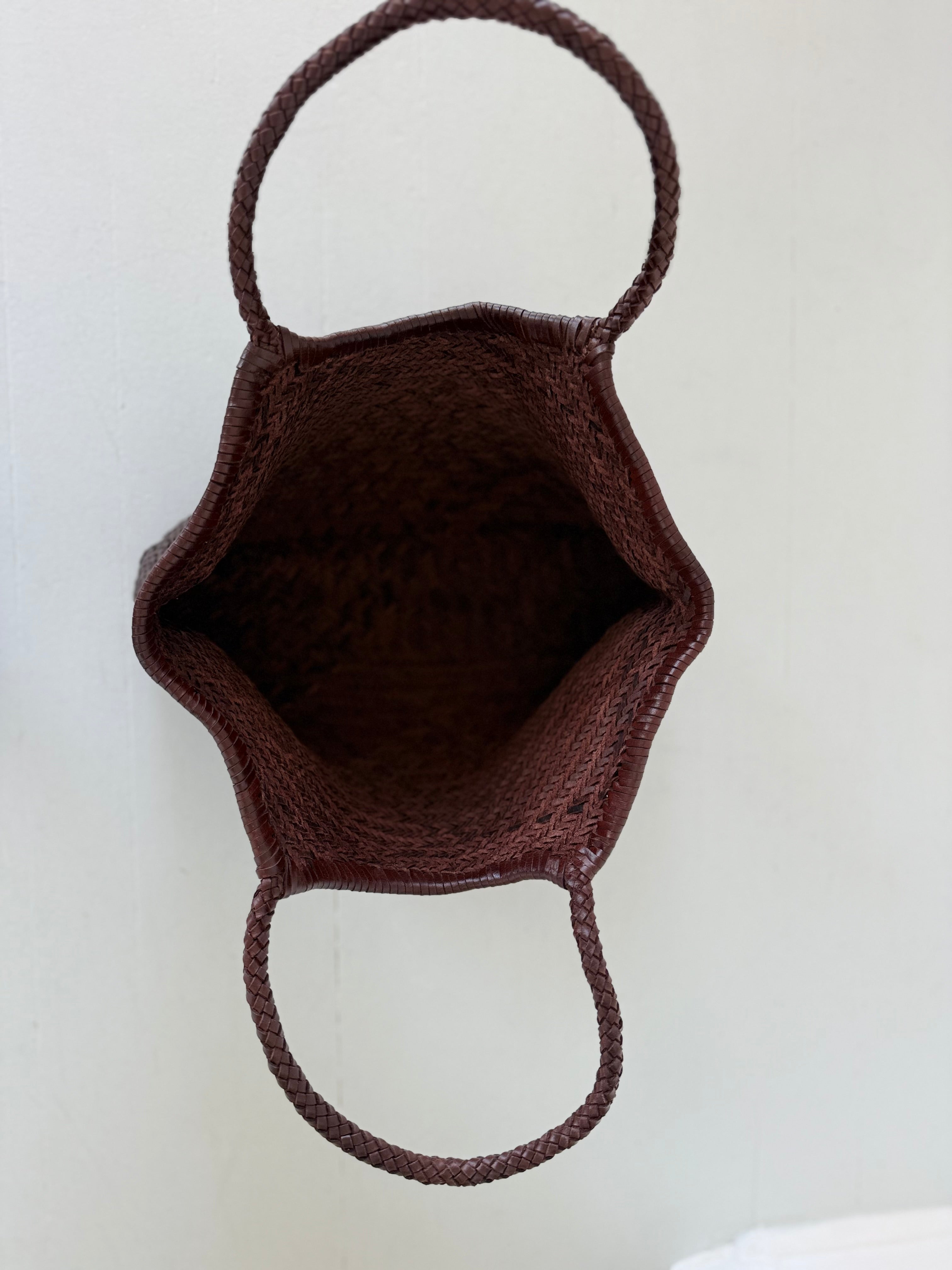 Large Leather Braided Bag - Coco