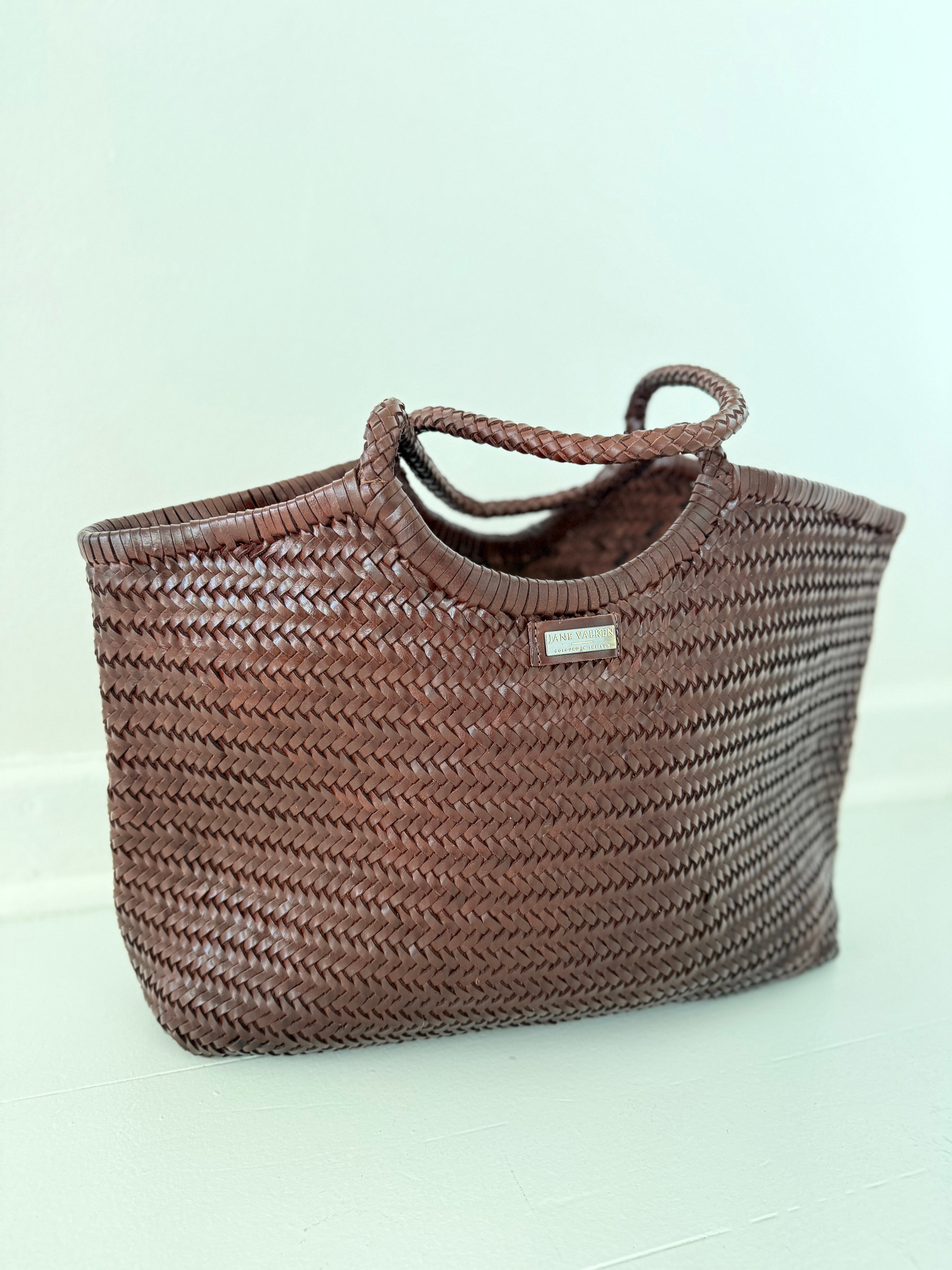 Large Leather Braided Bag - Coco