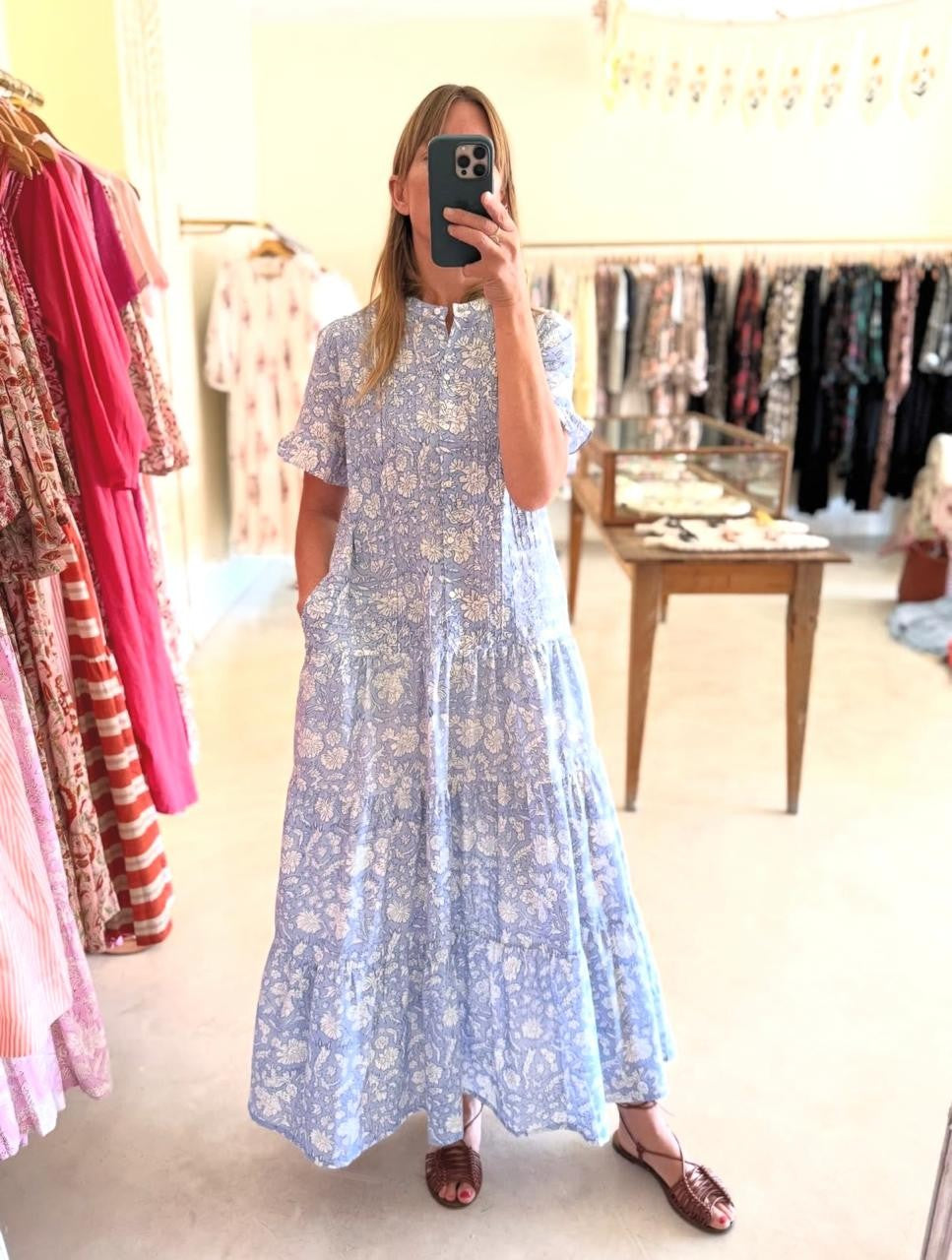 Rowe Dress Block - Blue Block