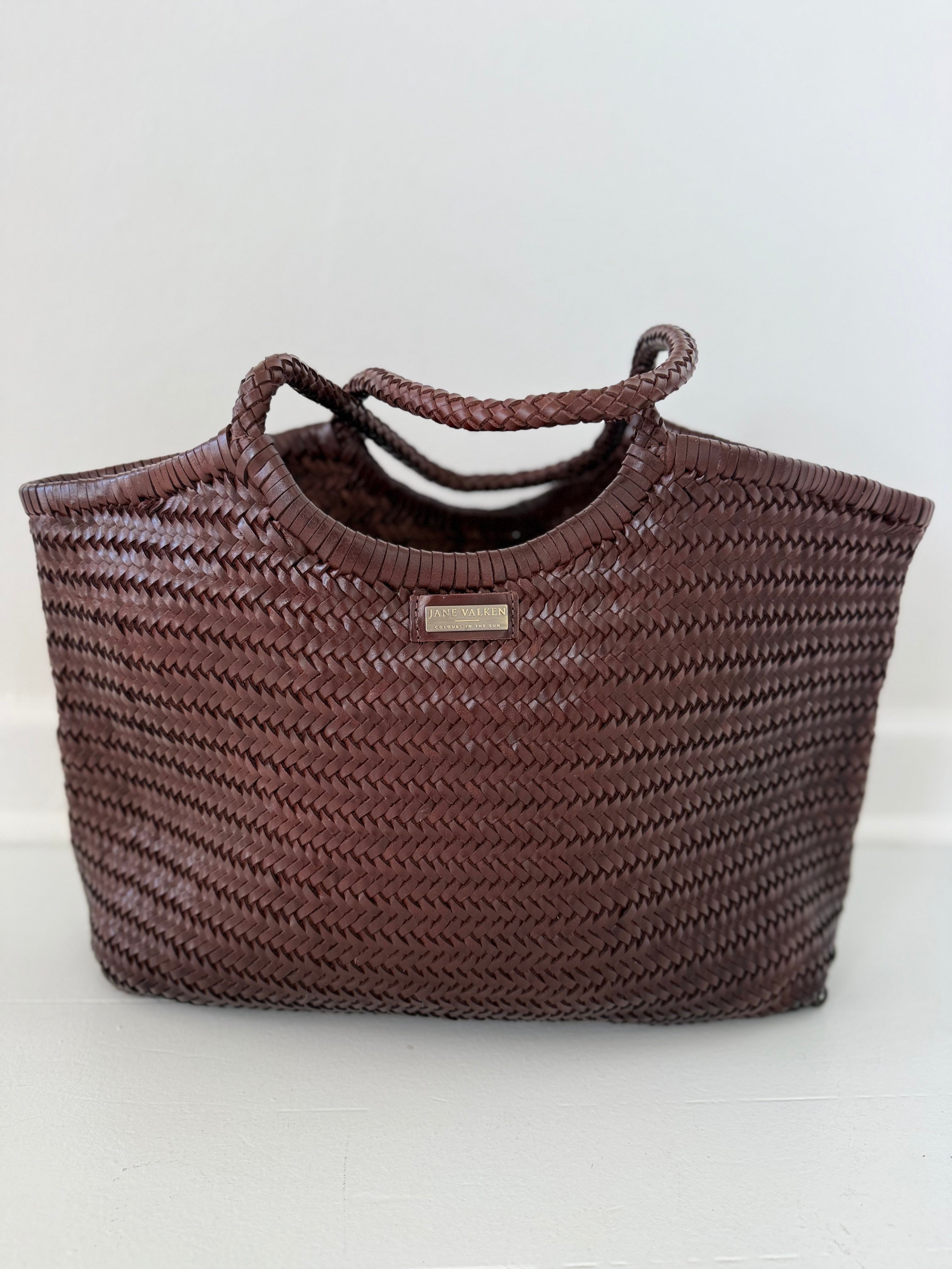 Large Leather Braided Bag - Coco