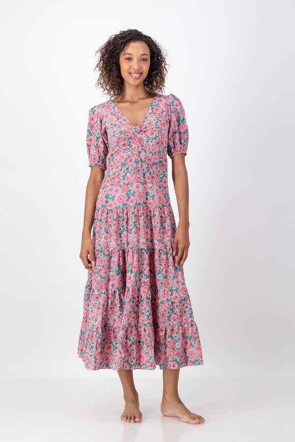 Knot Dress - Ditsy Circus