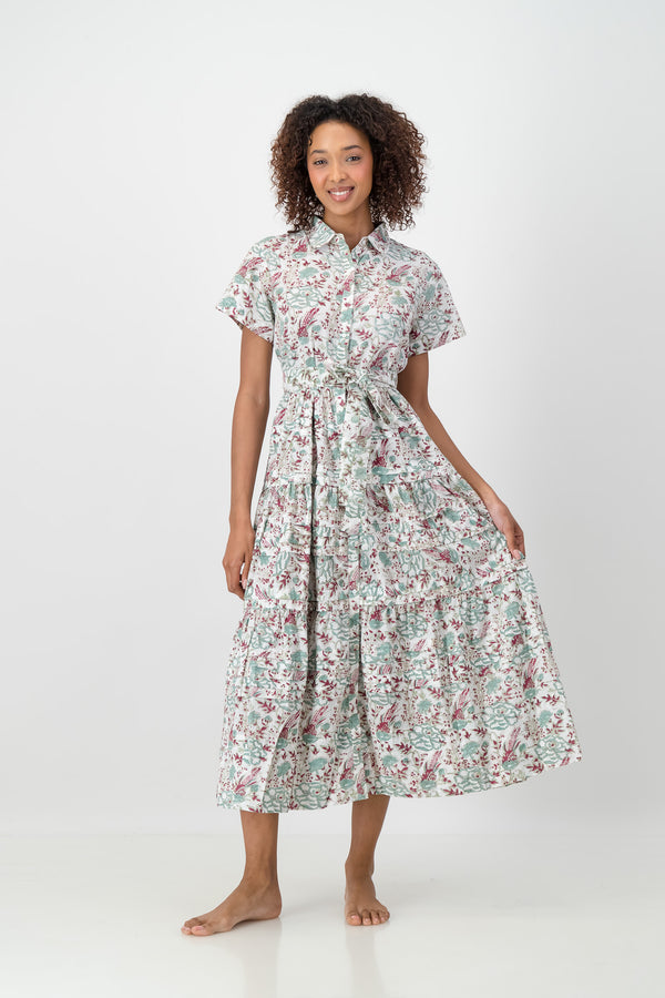 Abigail Dress - Dove Blossom